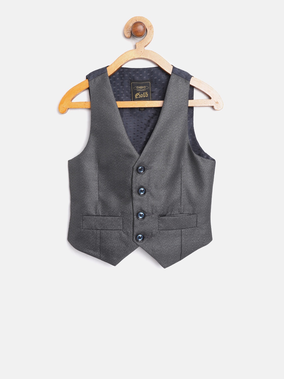 

Gini and Jony Boys Charcoal Grey Waistcoat