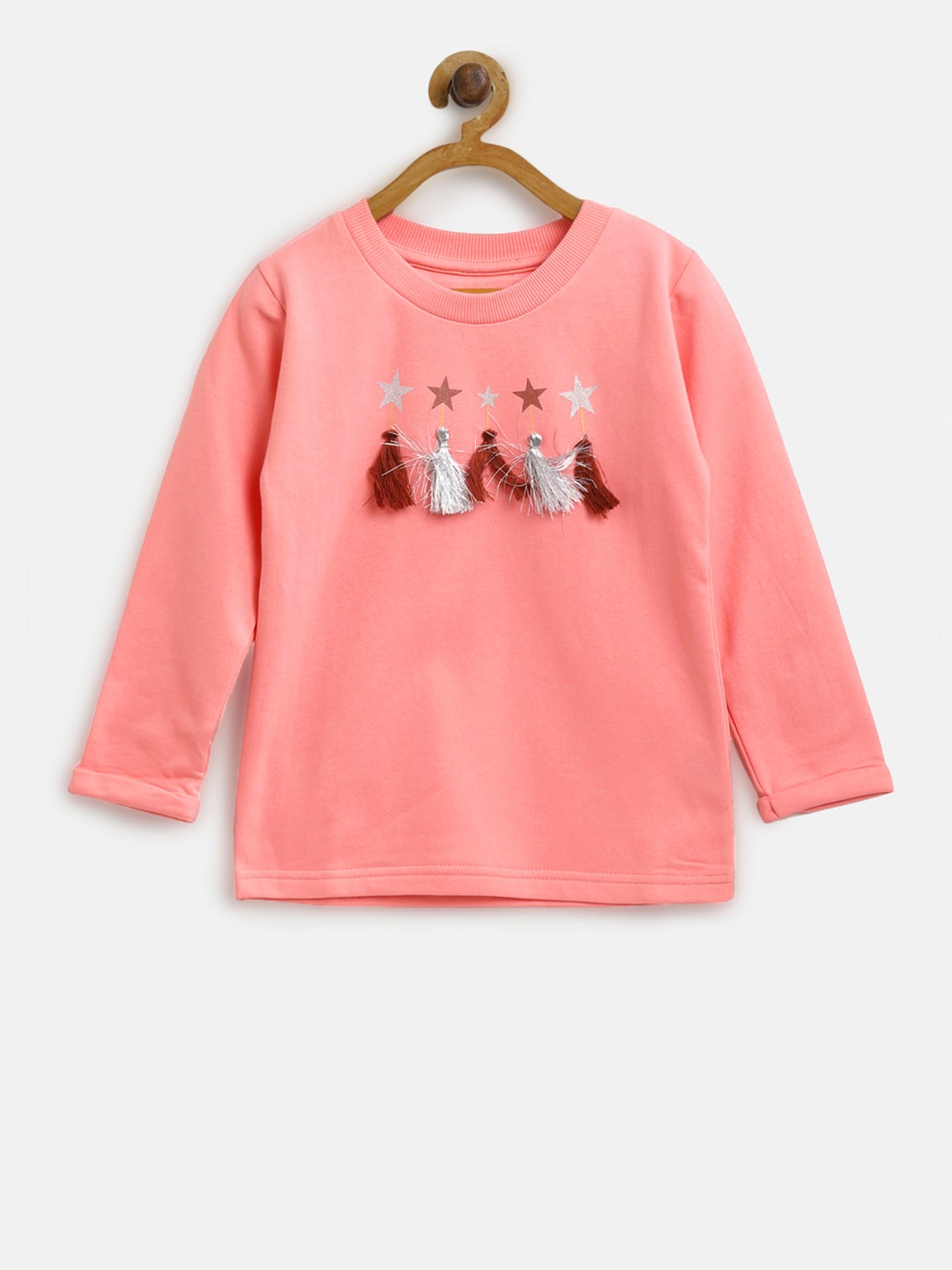 

Palm Tree Girls Pink Solid Sweatshirt