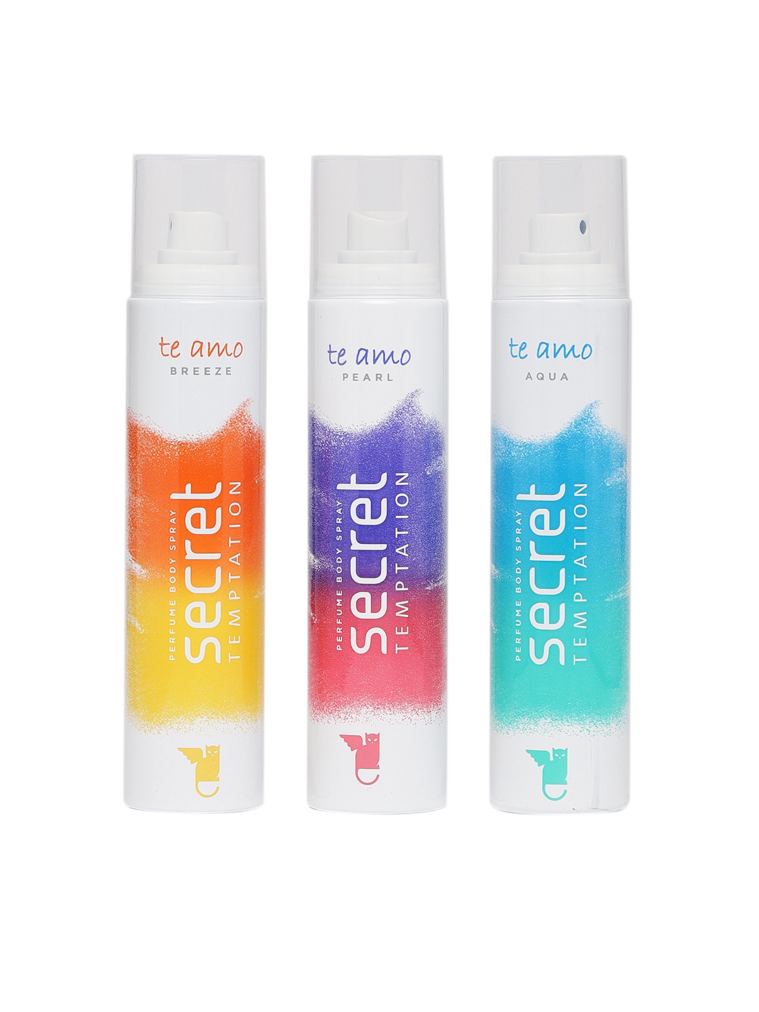 

Secret Temptation Pack Of 3 Te Amo Deodarants 120 ml Each, White