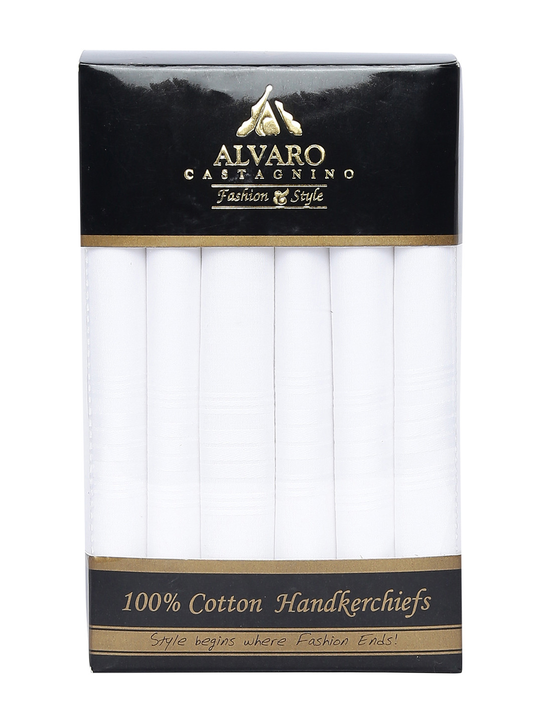 

Alvaro Castagnino Set Of 6 Multicoloured Handkerchiefs, White