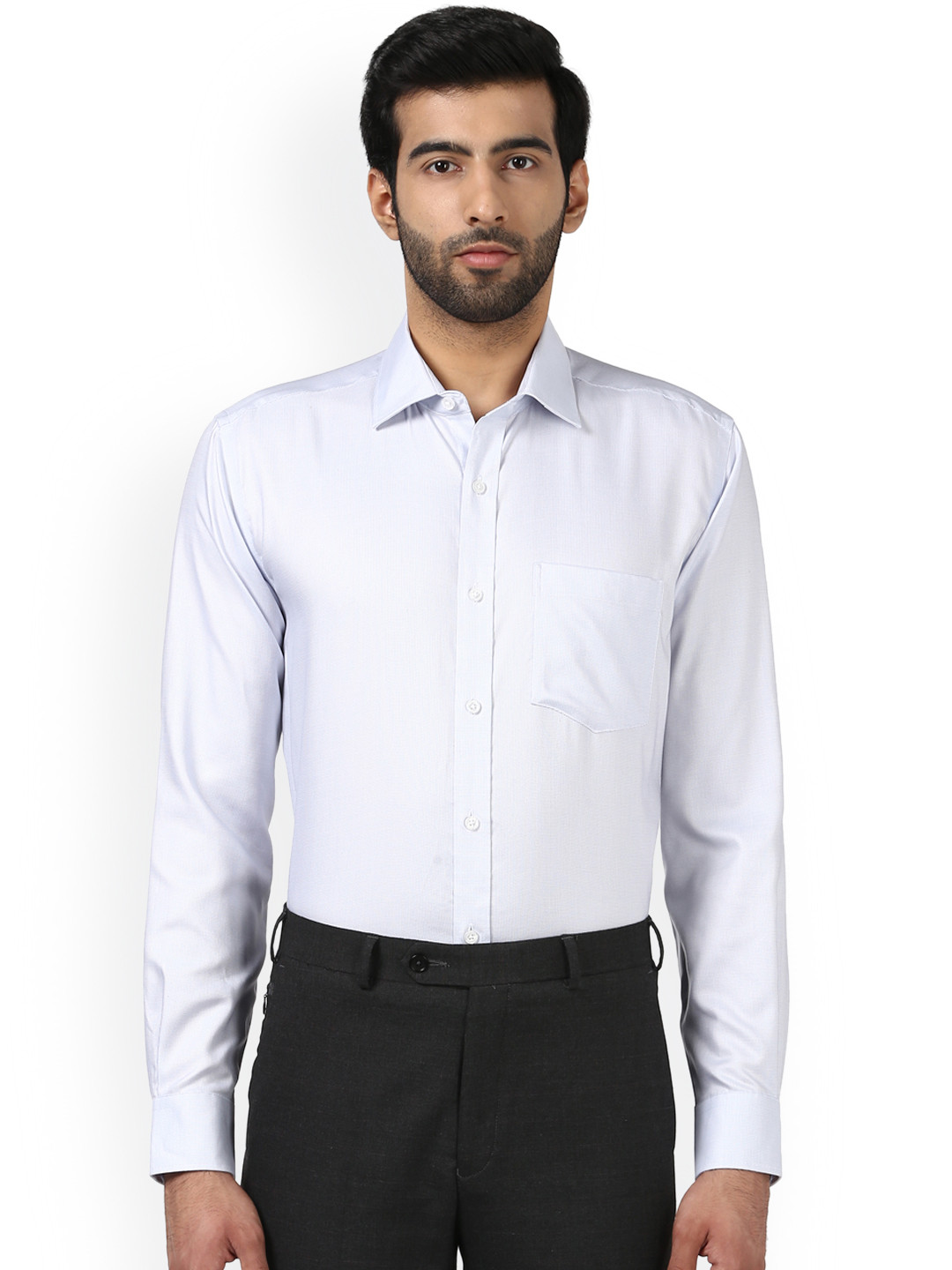 

Park Avenue Men Grey Regular Fit Printed Formal Shirt