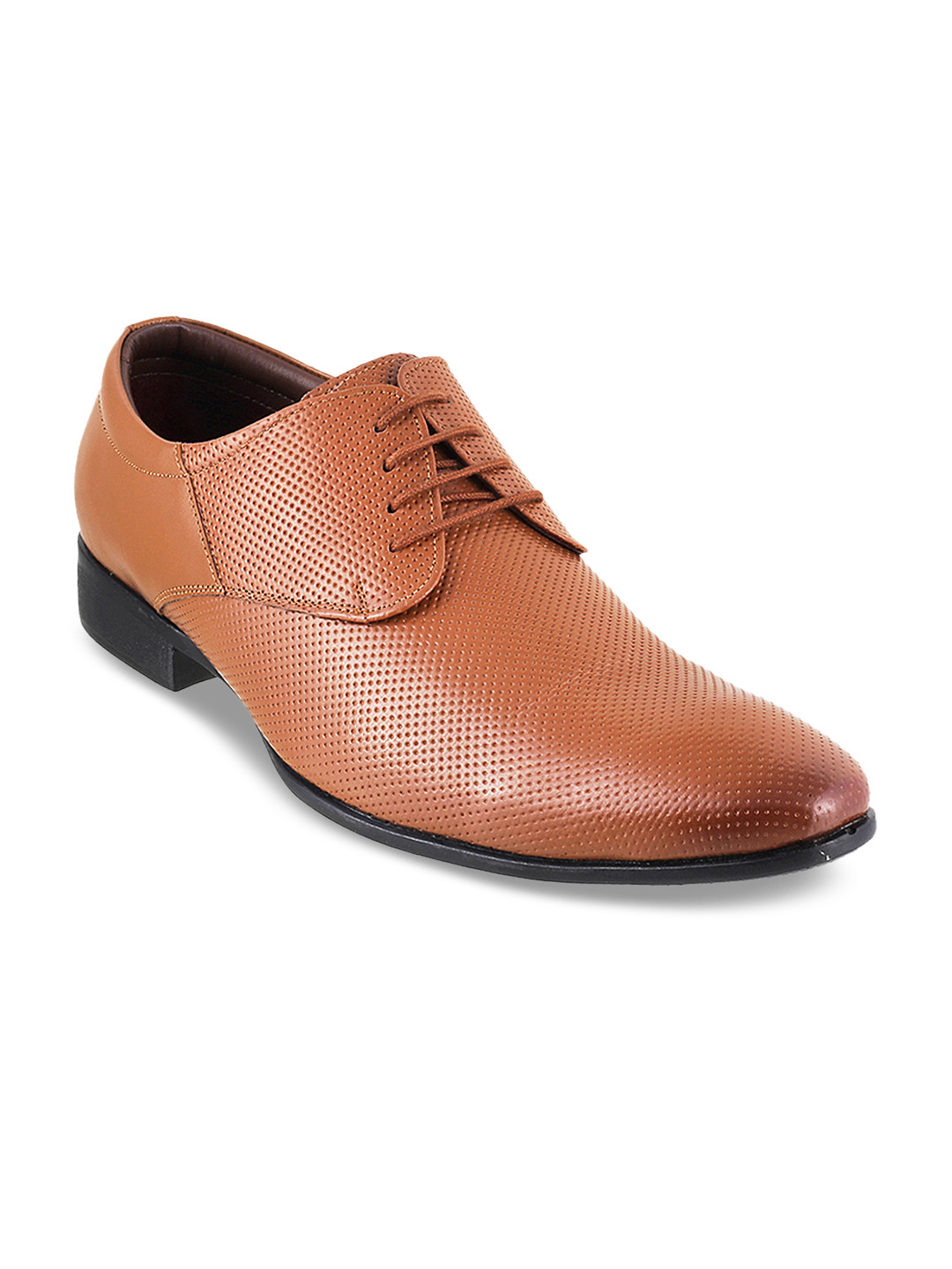 

Metro Men Tan Brown Leather Derbys