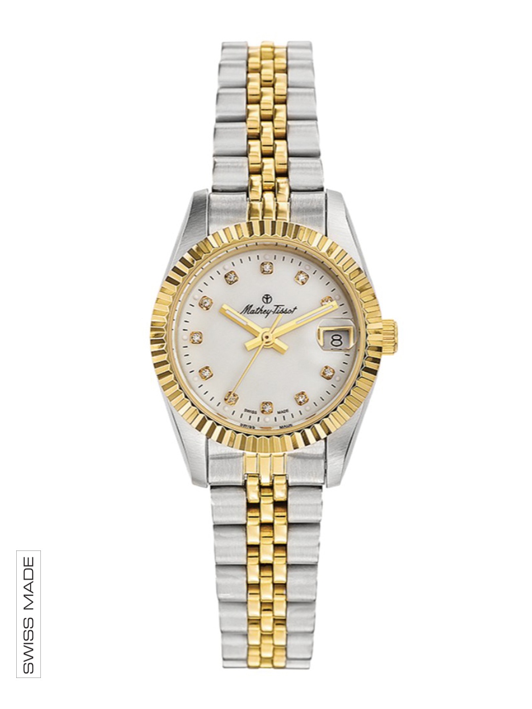 

Mathey-Tissot Women Swiss Made Quartz Analog Watch D710BI, White