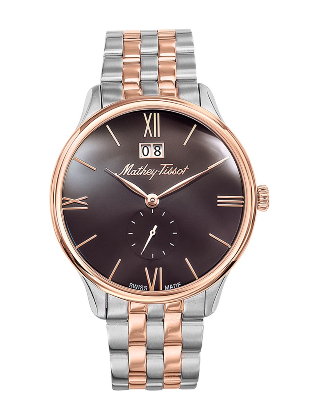 

Mathey-Tissot Swiss Made Men Edmond Metal Brown Dial Watch H1886MRM