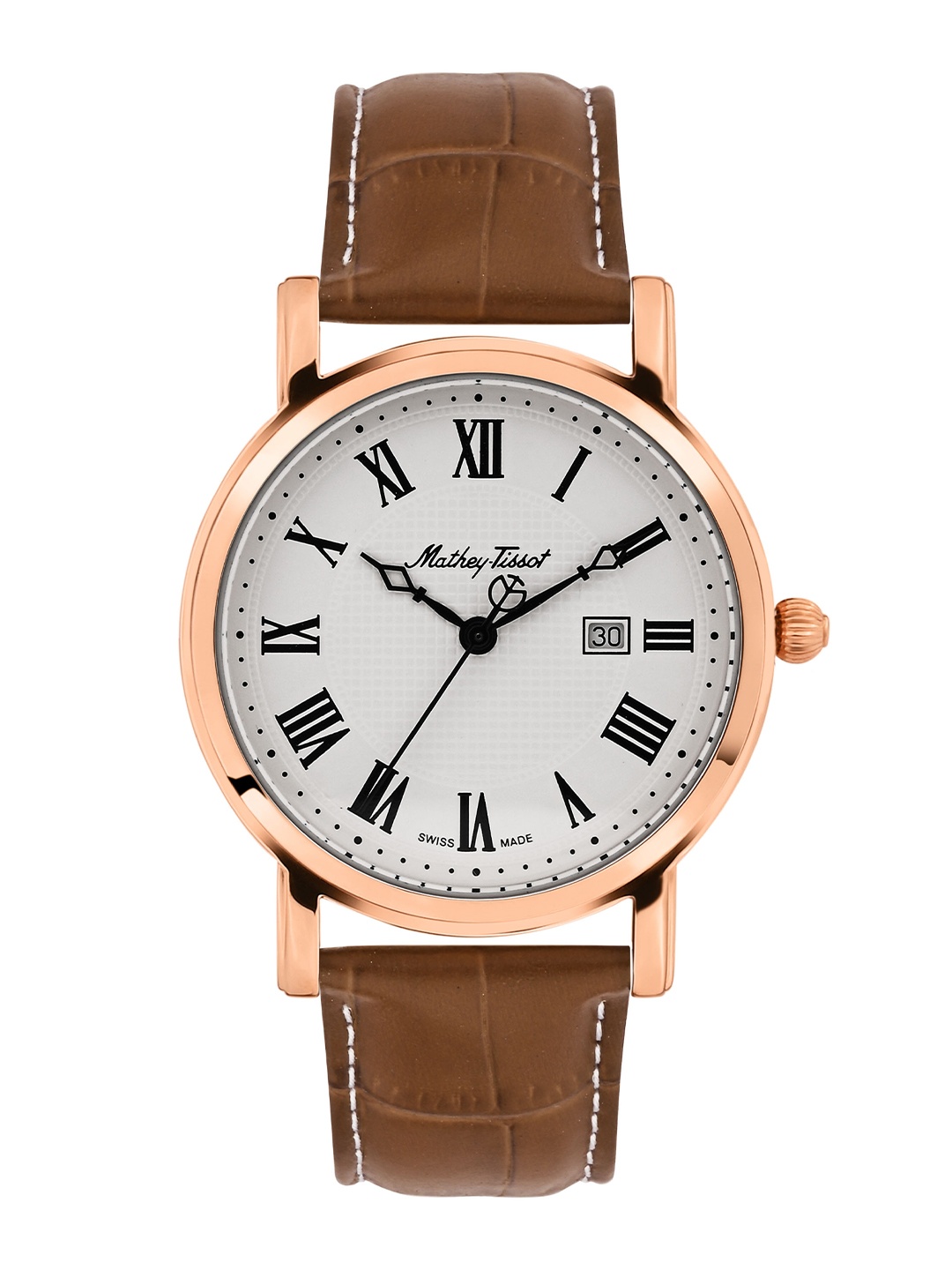 

Mathey-Tissot Men Swiss Made Quartz Analog Watch HB611251PBR, White