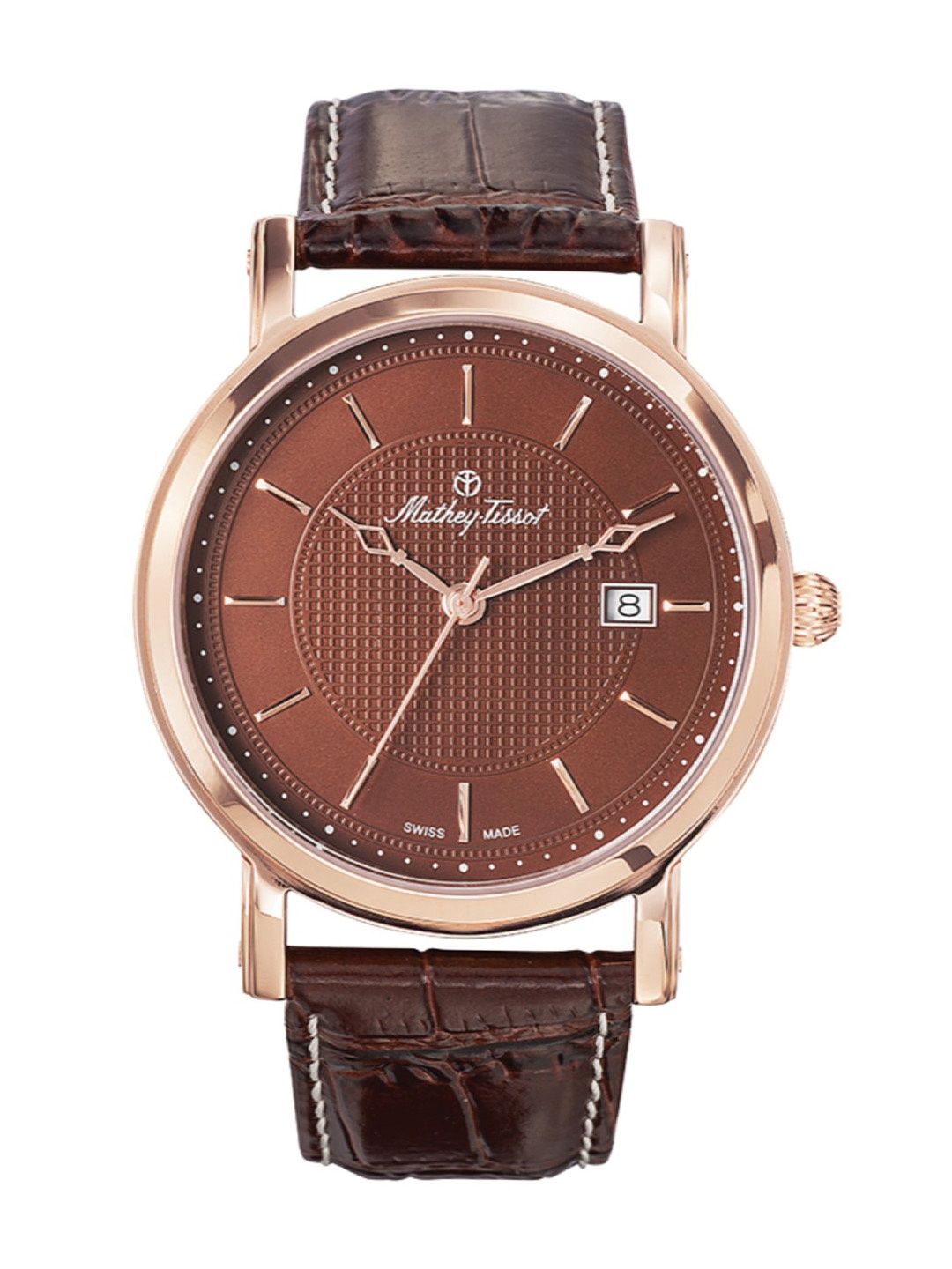 

Mathey-Tissot Men Swiss Made Quartz Analog Watch HB611251PM, Brown