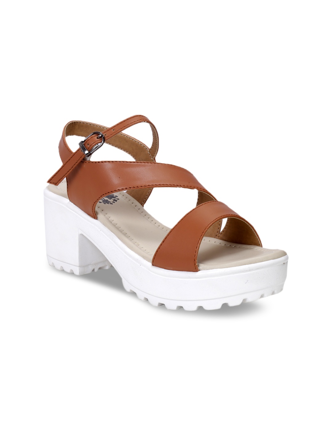 

meriggiare Women Tan Solid Platforms