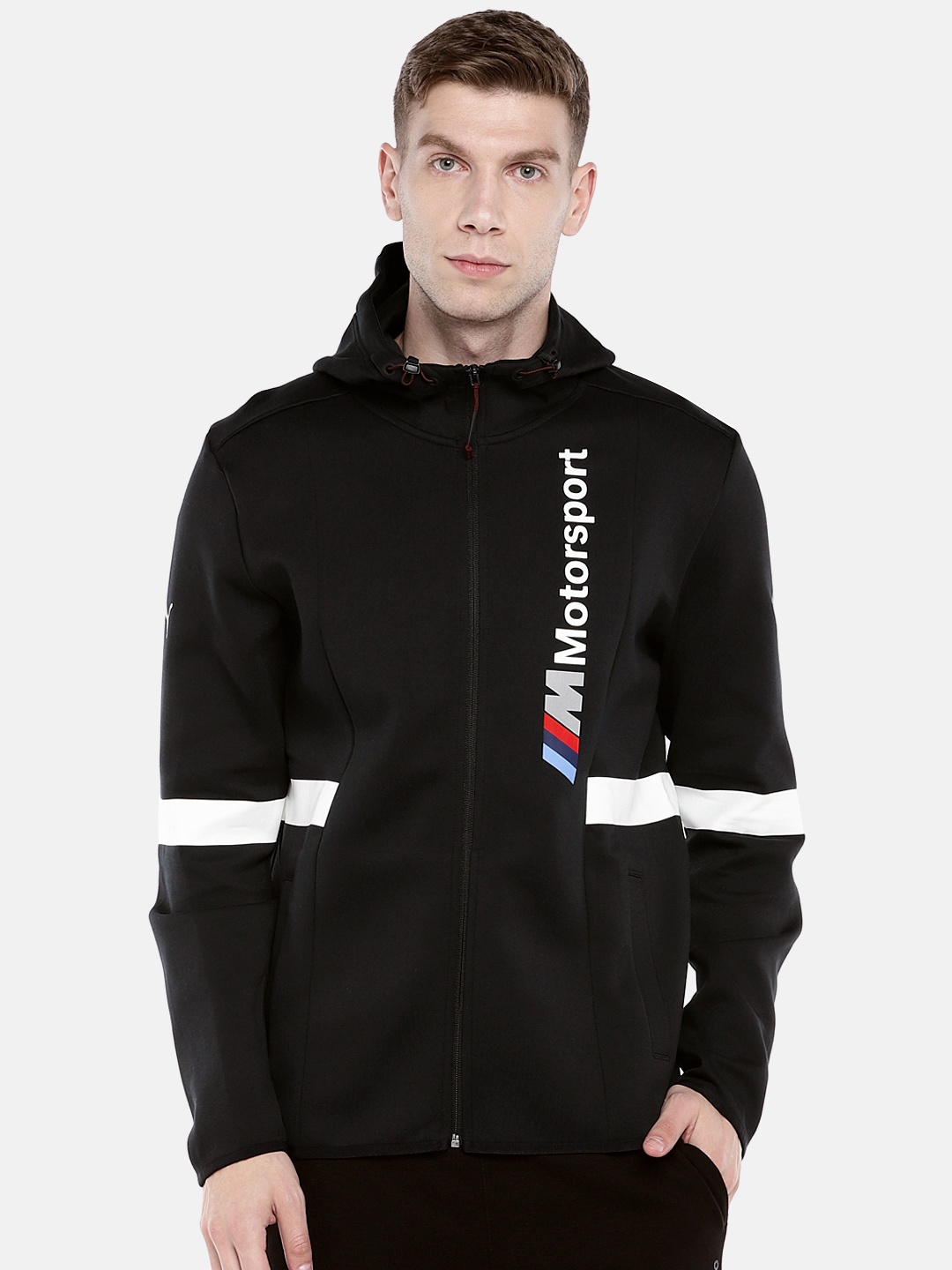 

PUMA Motorsport Men Black Solid BMW MMS Track Motorsport Jacket