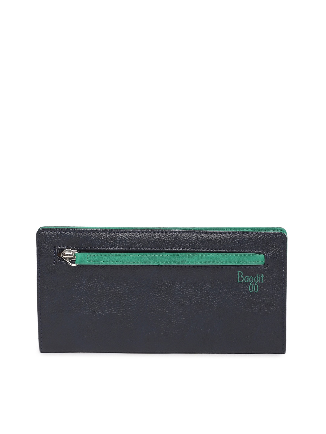 

Baggit Navy Blue Solid Two Fold Wallet