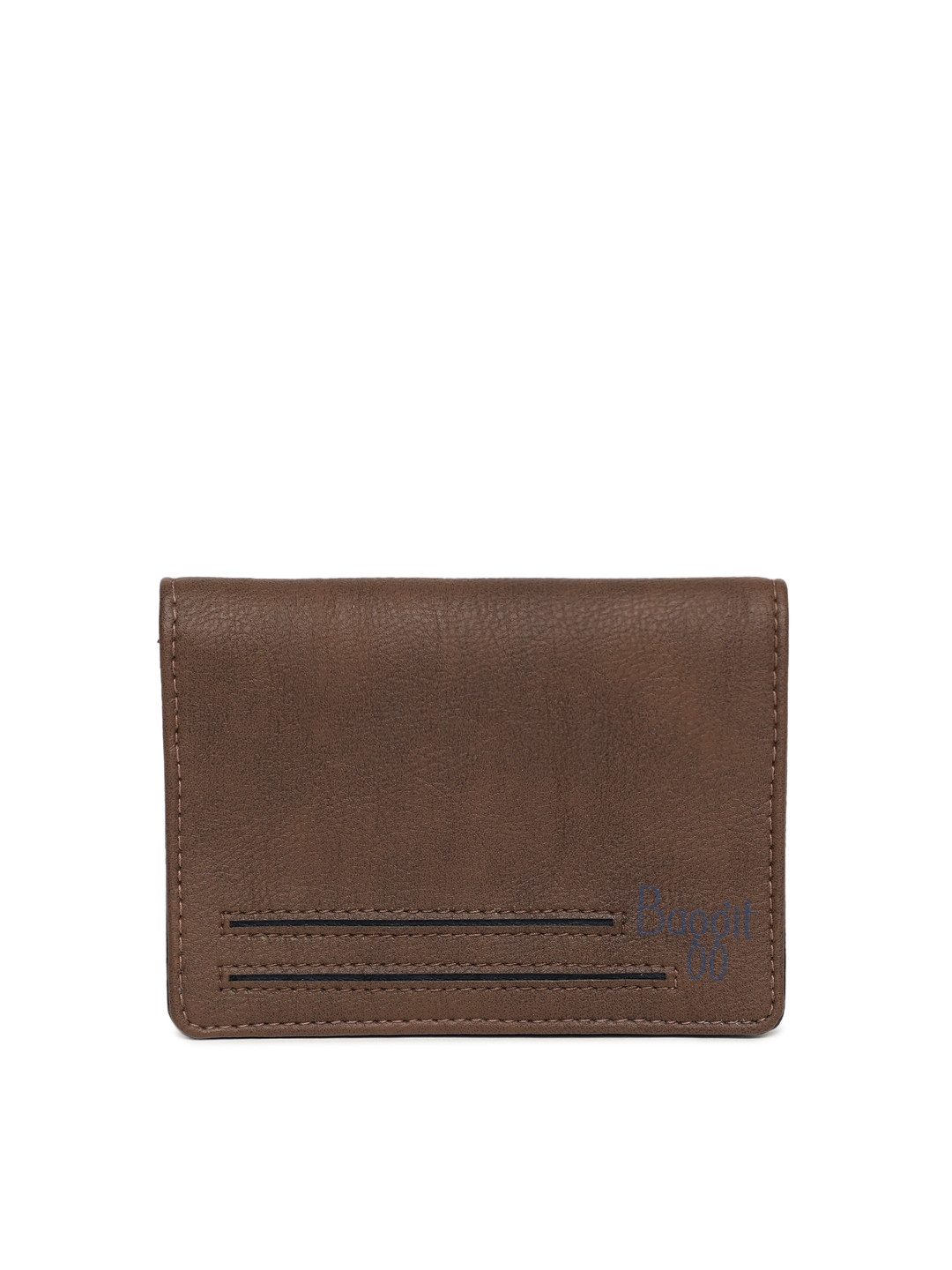 

Baggit Men Coffee Brown Solid Two Fold Wallet