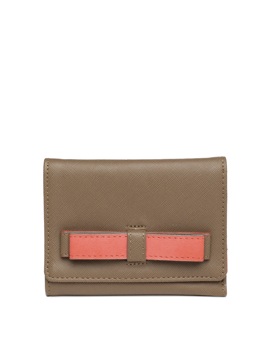 

Baggit Women Brown Solid Three Fold Wallet