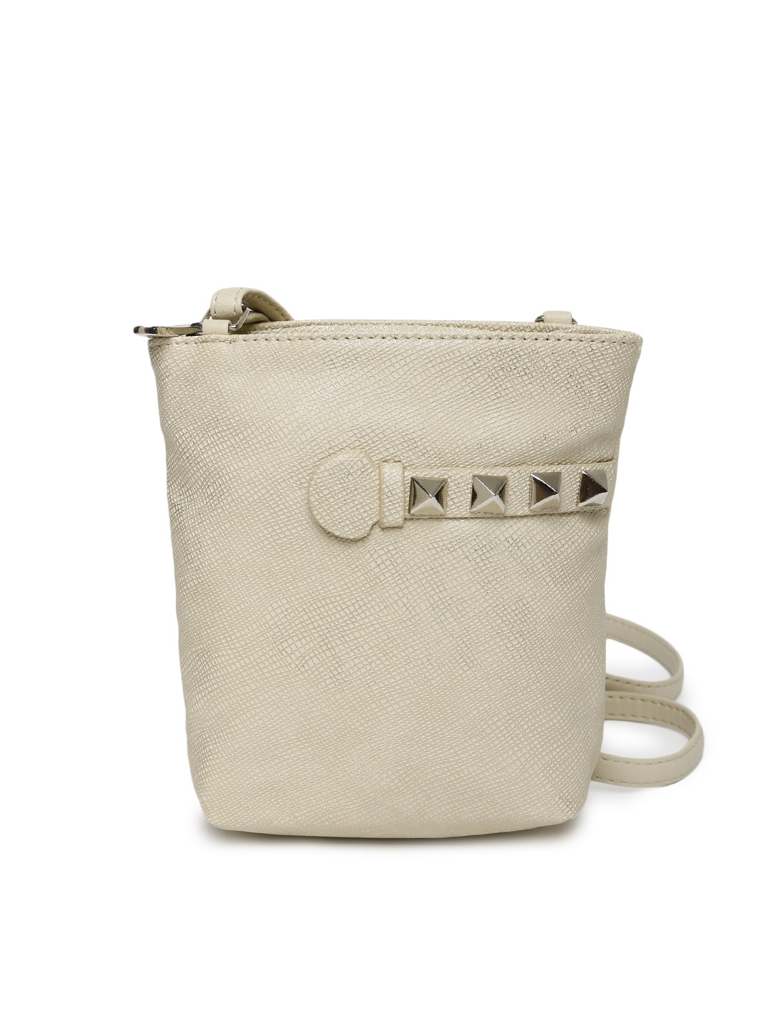 

Baggit Gold-Toned LP Capsule GZ Hercule Textured Sling Bag