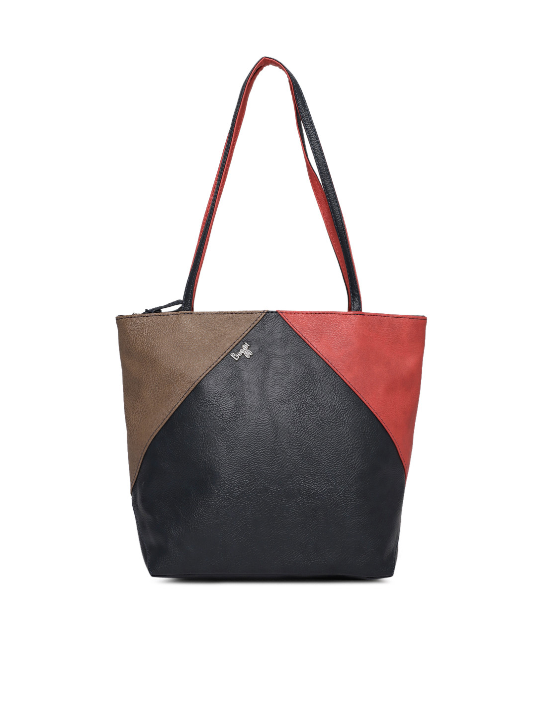 

Baggit Red & Navy Blue Colourblocked Shoulder Bag