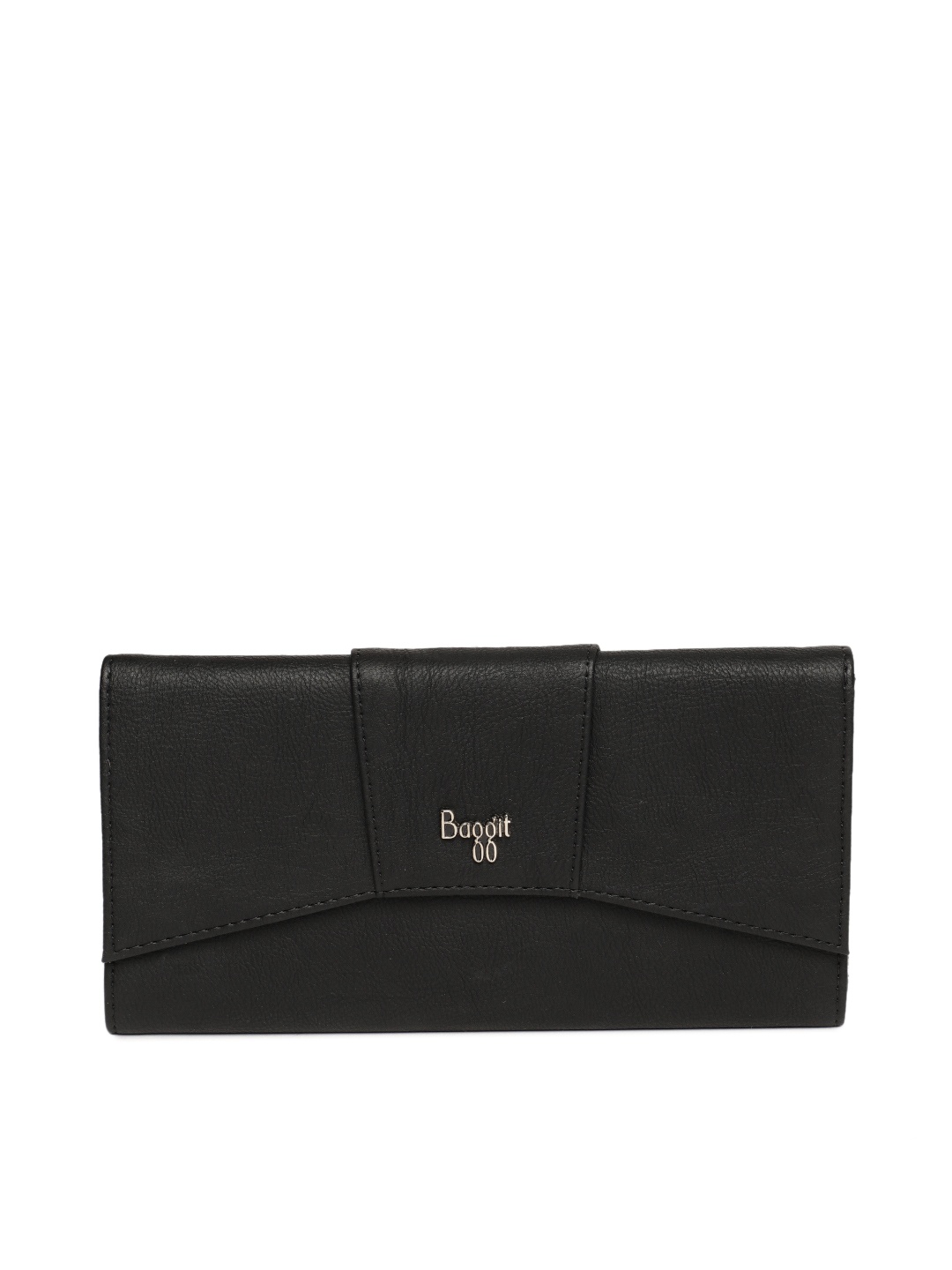 

Baggit Women Black Solid Three Fold Wallet