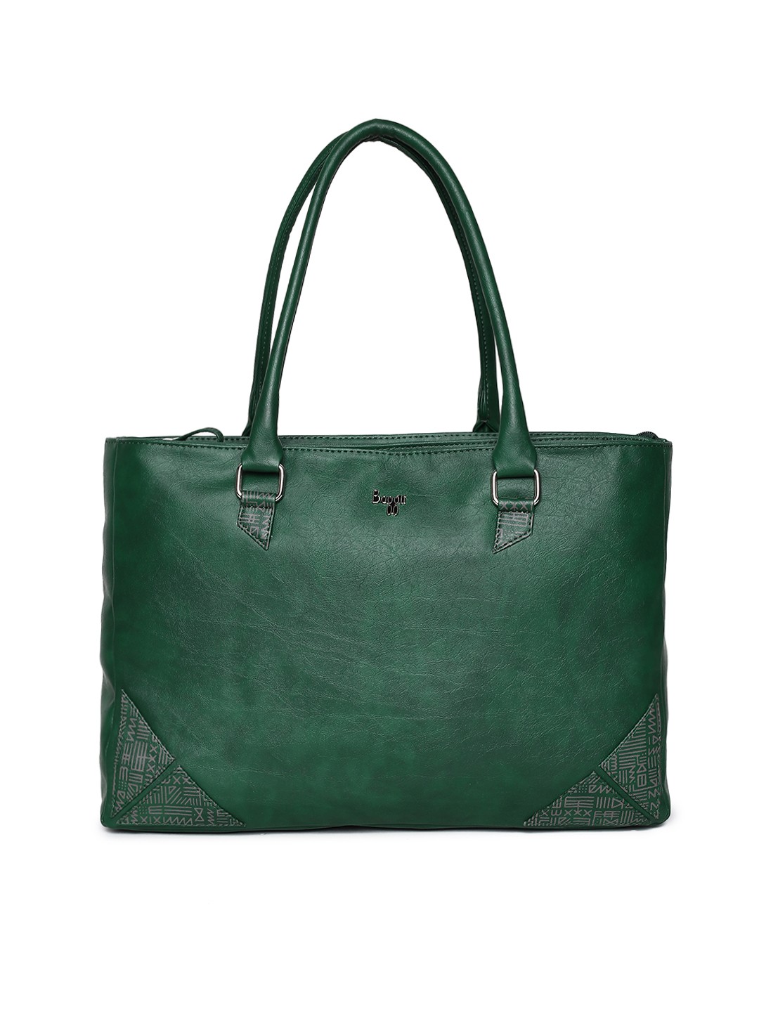 

Baggit Green Solid Laptop Shoulder Bag