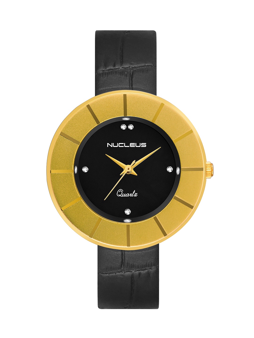 

Nucleus Women Black & Gold-Toned Analogue Watch NTLLGBKBKB