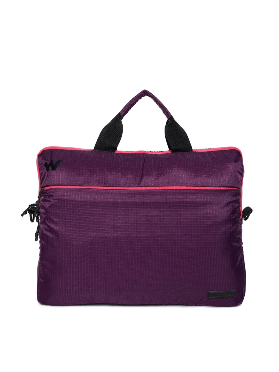 

Wildcraft Men Purple Solid Laptop Bag