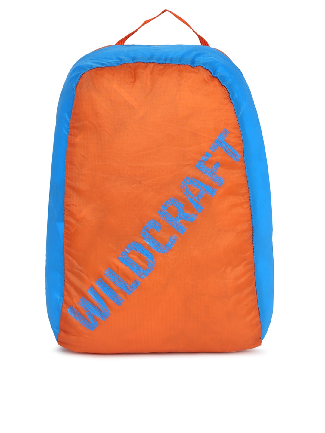 

Wildcraft Unisex Orange & Blue Brand Logo Backpack