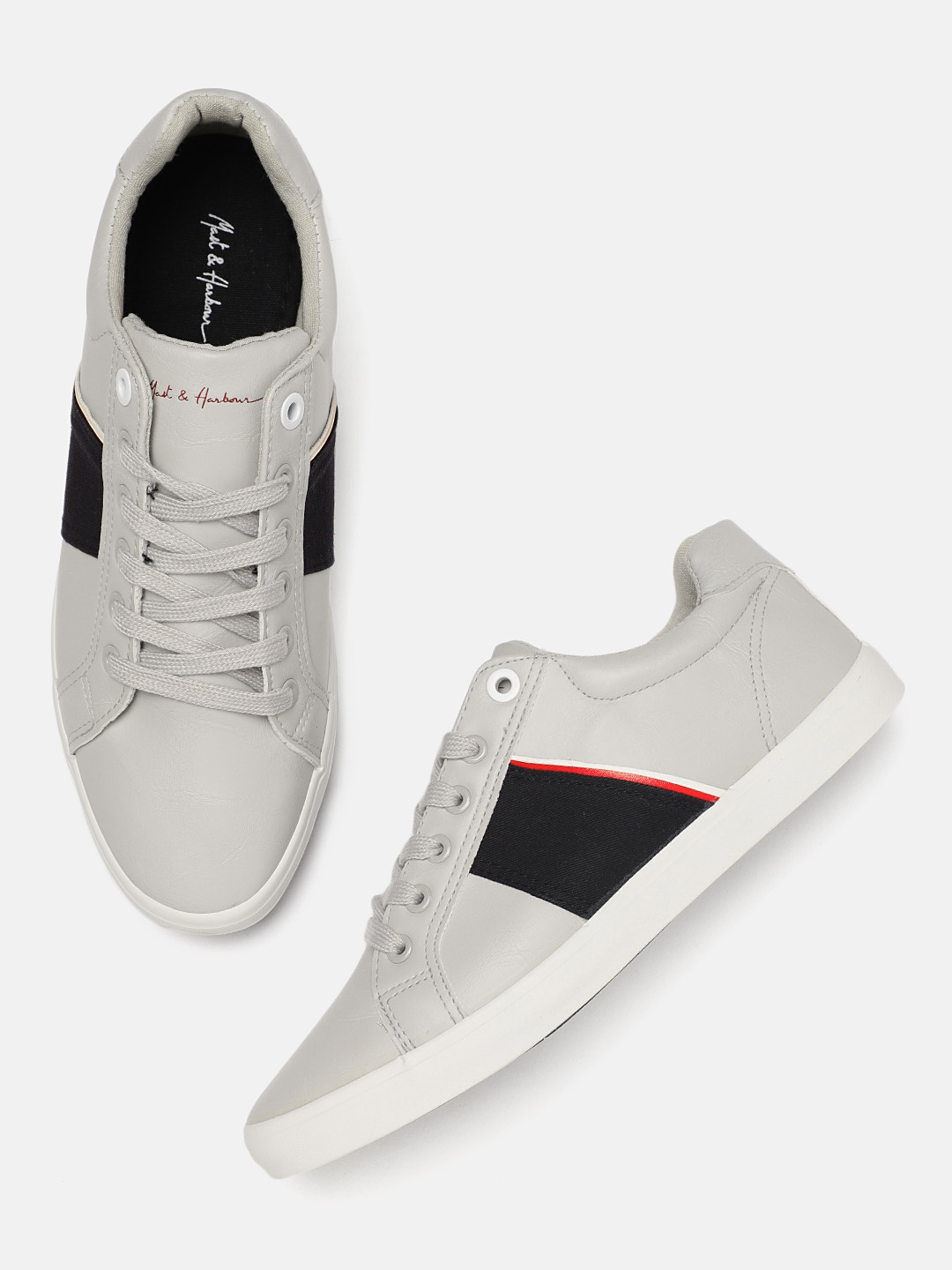 

Mast & Harbour Men Grey Sneakers