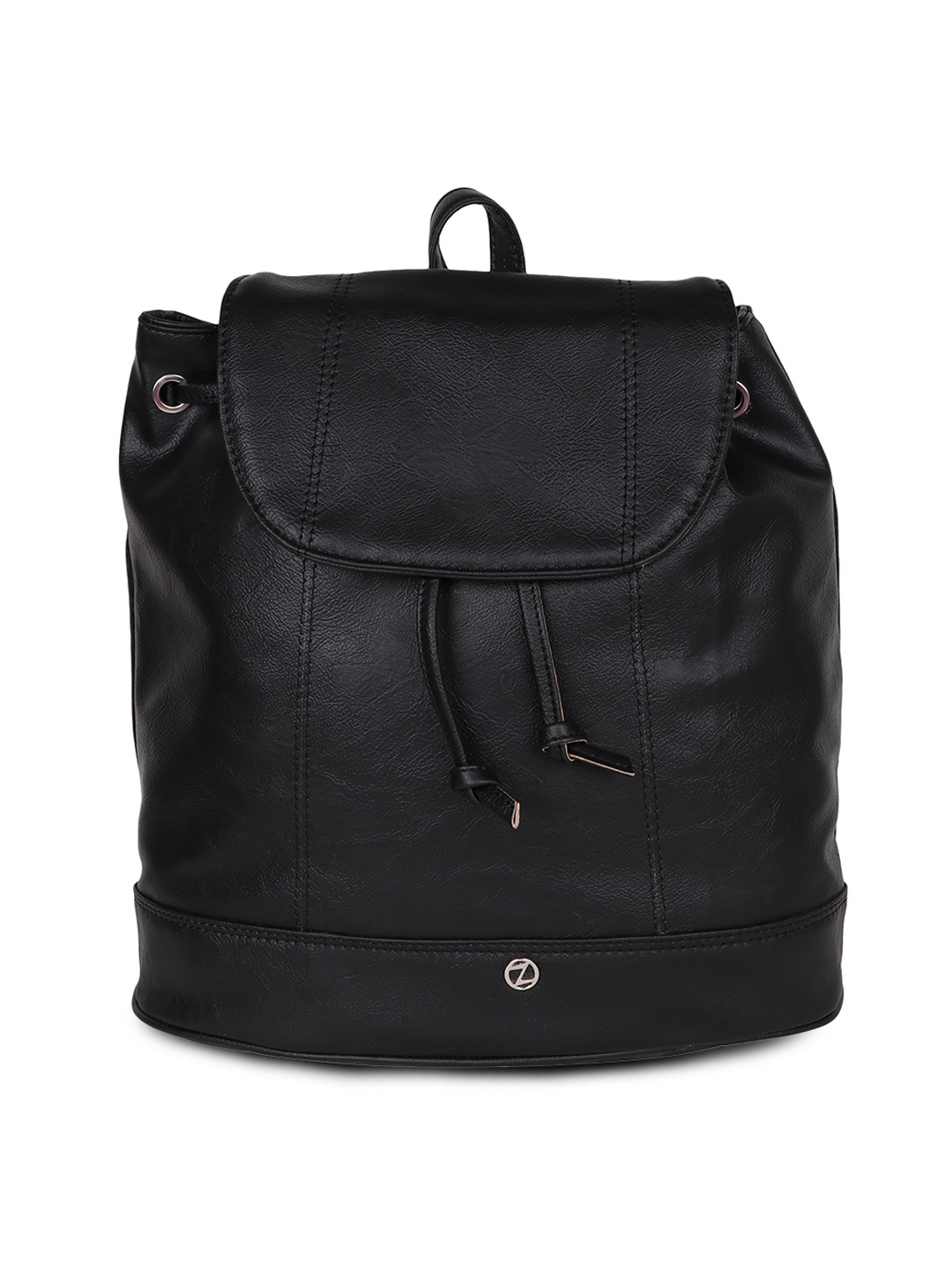 

OsaiZ Women Black Solid Backpack