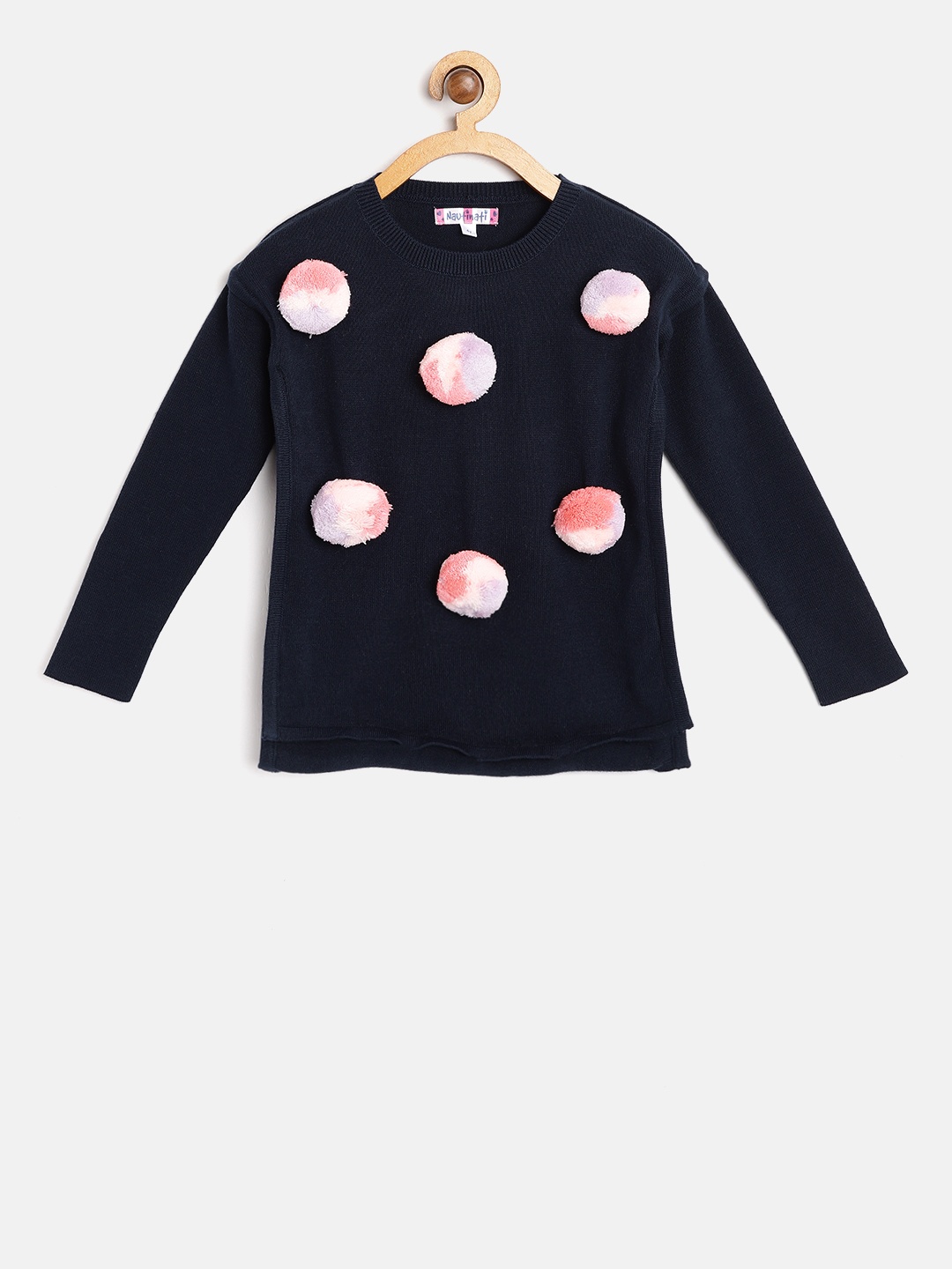 

Nauti Nati Girls Navy Blue Applique Pullover