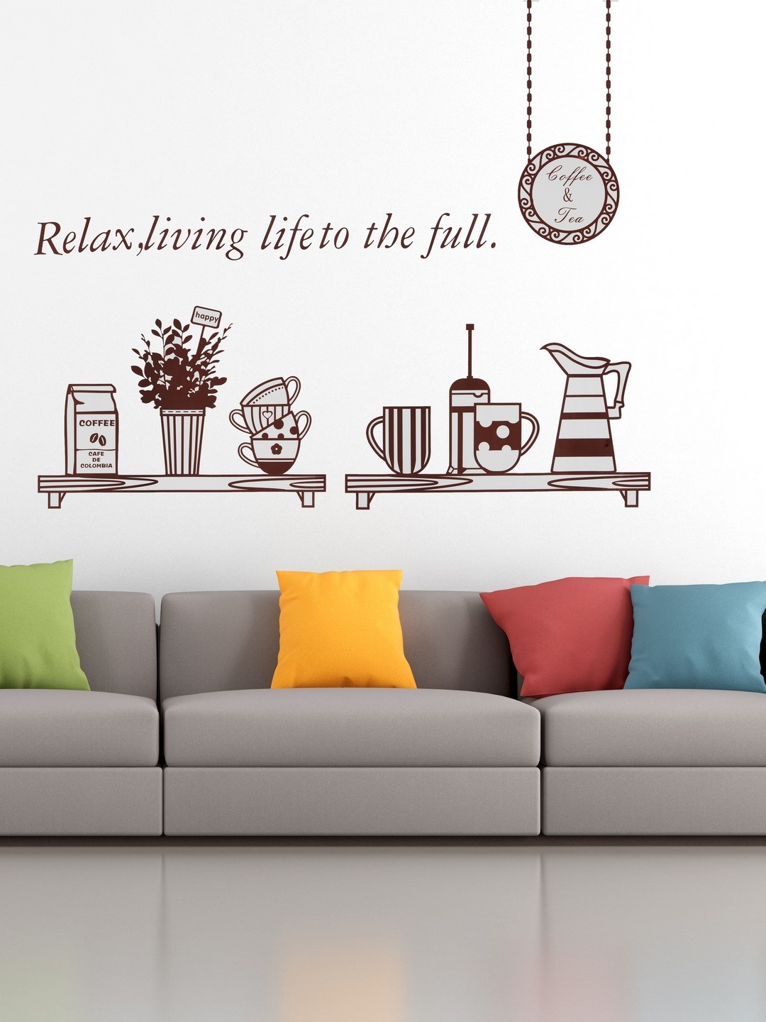 

Cortina Multicoloured Wall Sticker, Multi