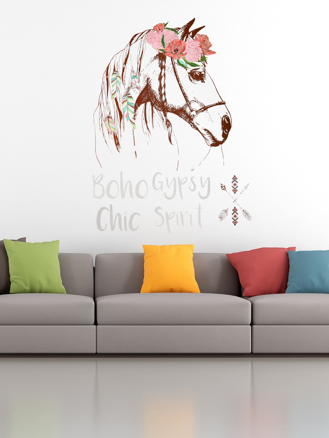 

Cortina Brown Printed Wall Sticker