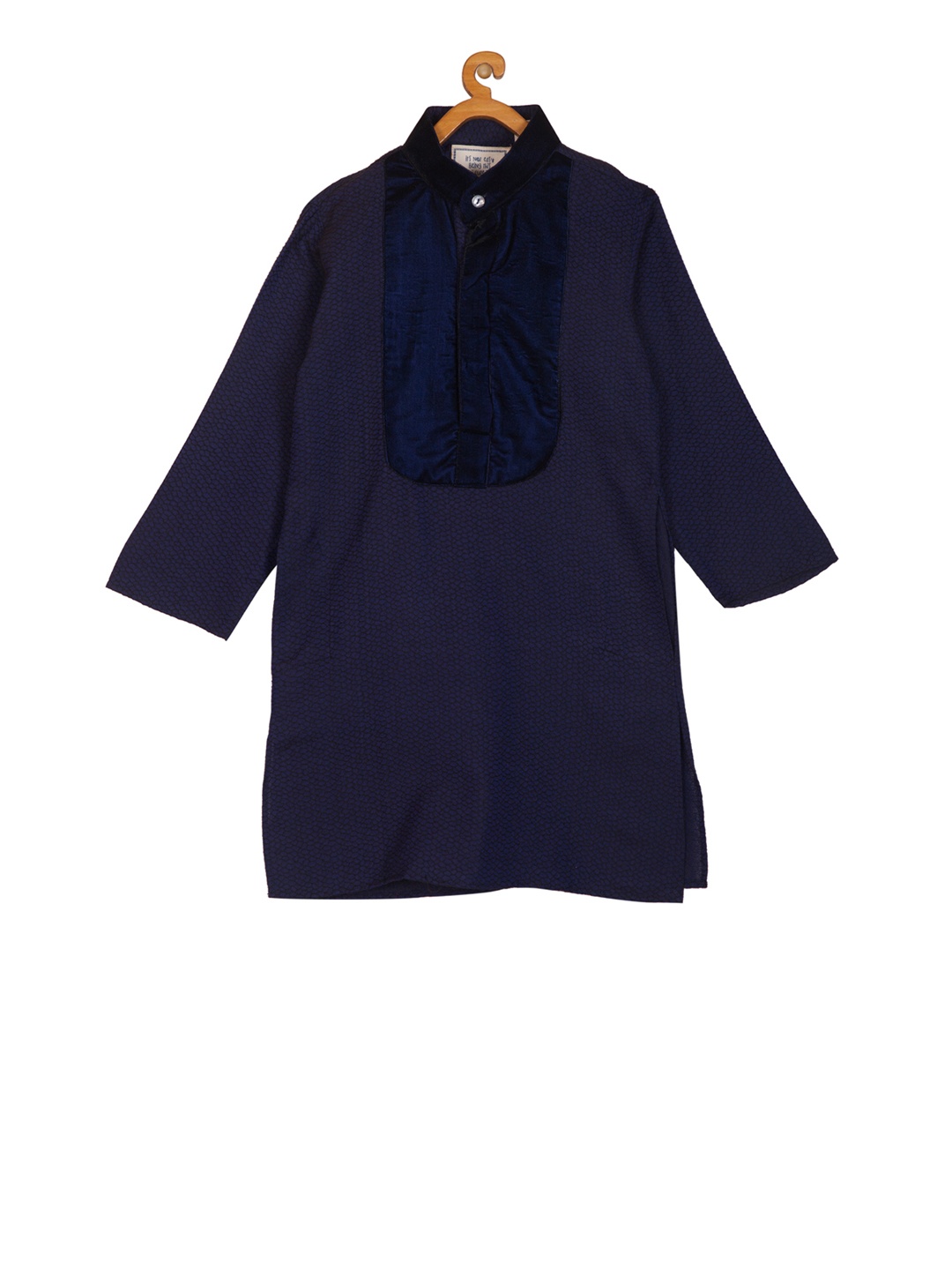 

KISAH Boys Navy Blue & Blue Printed Straight Kurta