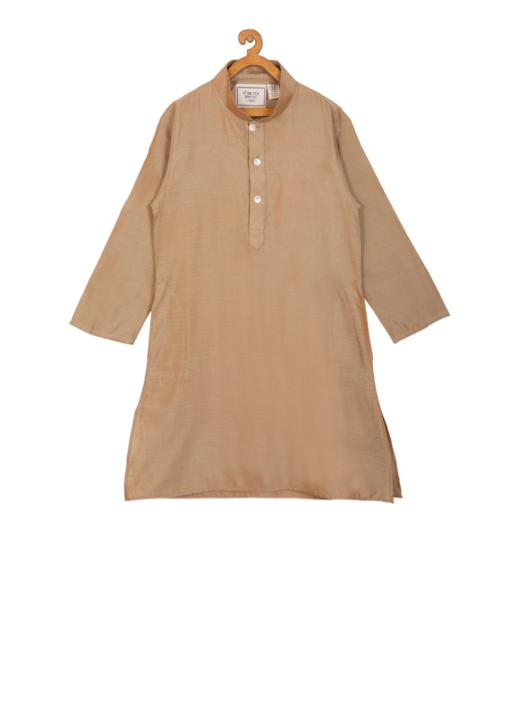 

KISAH Boys Beige & Taupe Solid Straight Kurta