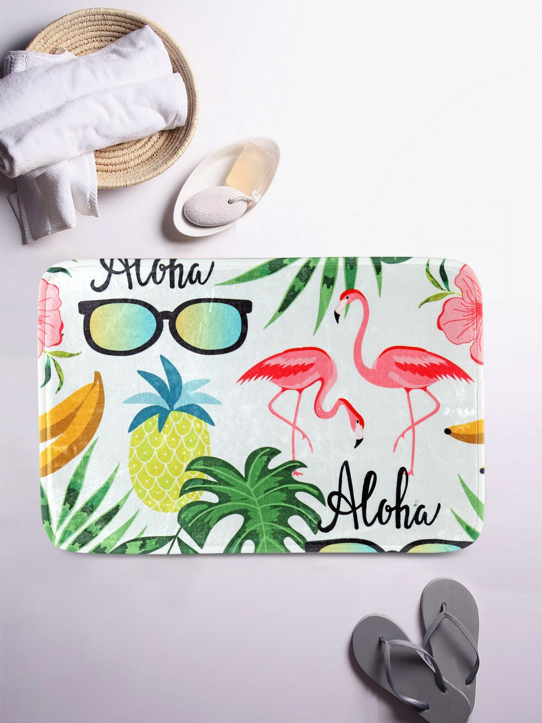 

Cortina Multicoloured Printed Anti-Skid Doormat, Multi