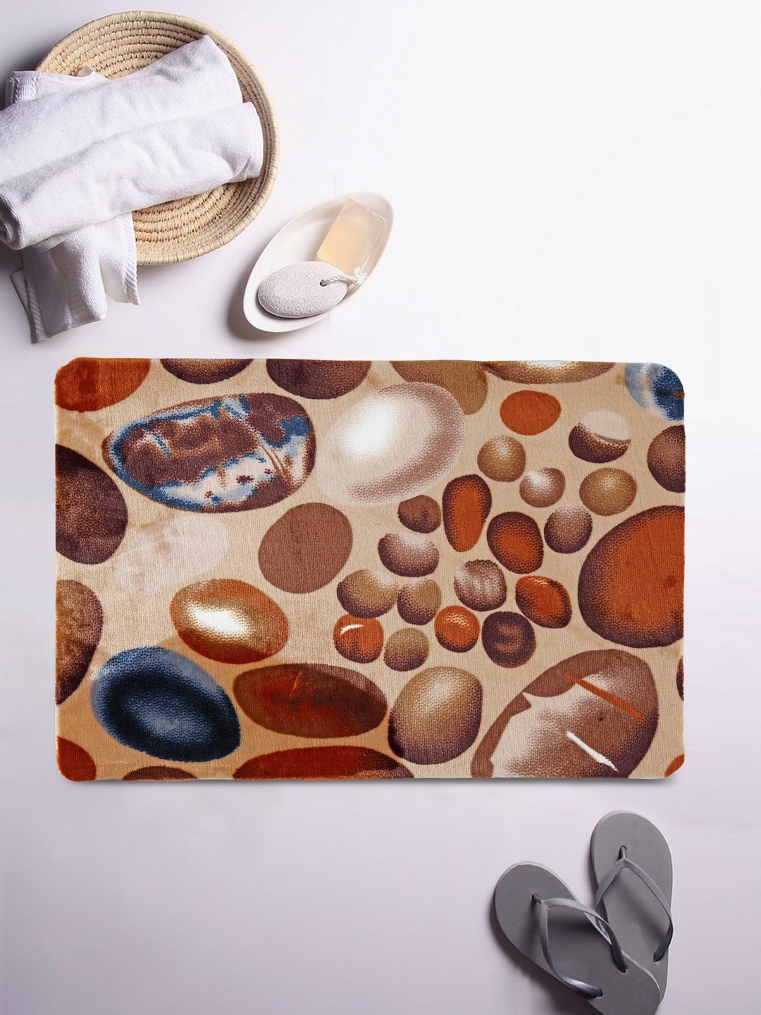 

Cortina Multicoloured Geometric Printed Anti-Skid Doormat, Multi