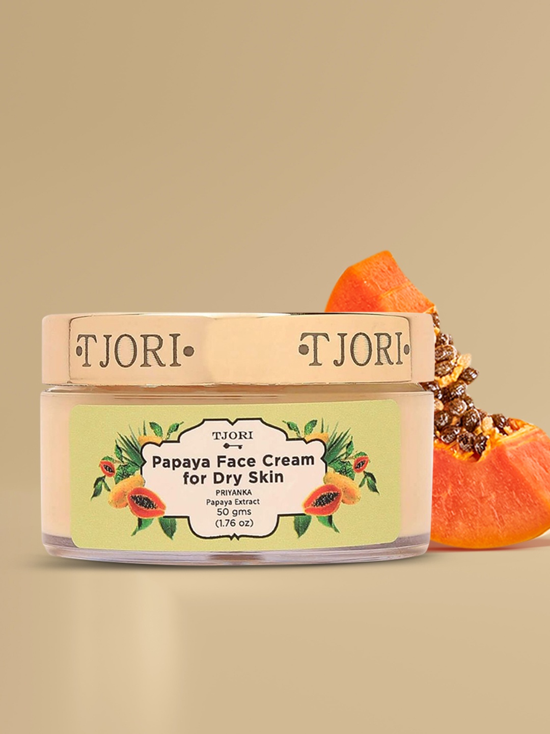 

TJORI Papaya Everyday Cream 50 g, Off white