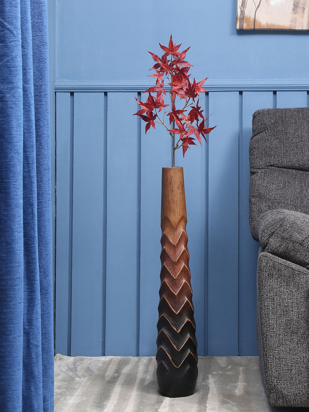 

Athome by Nilkamal Red & Brown Maple Leaf