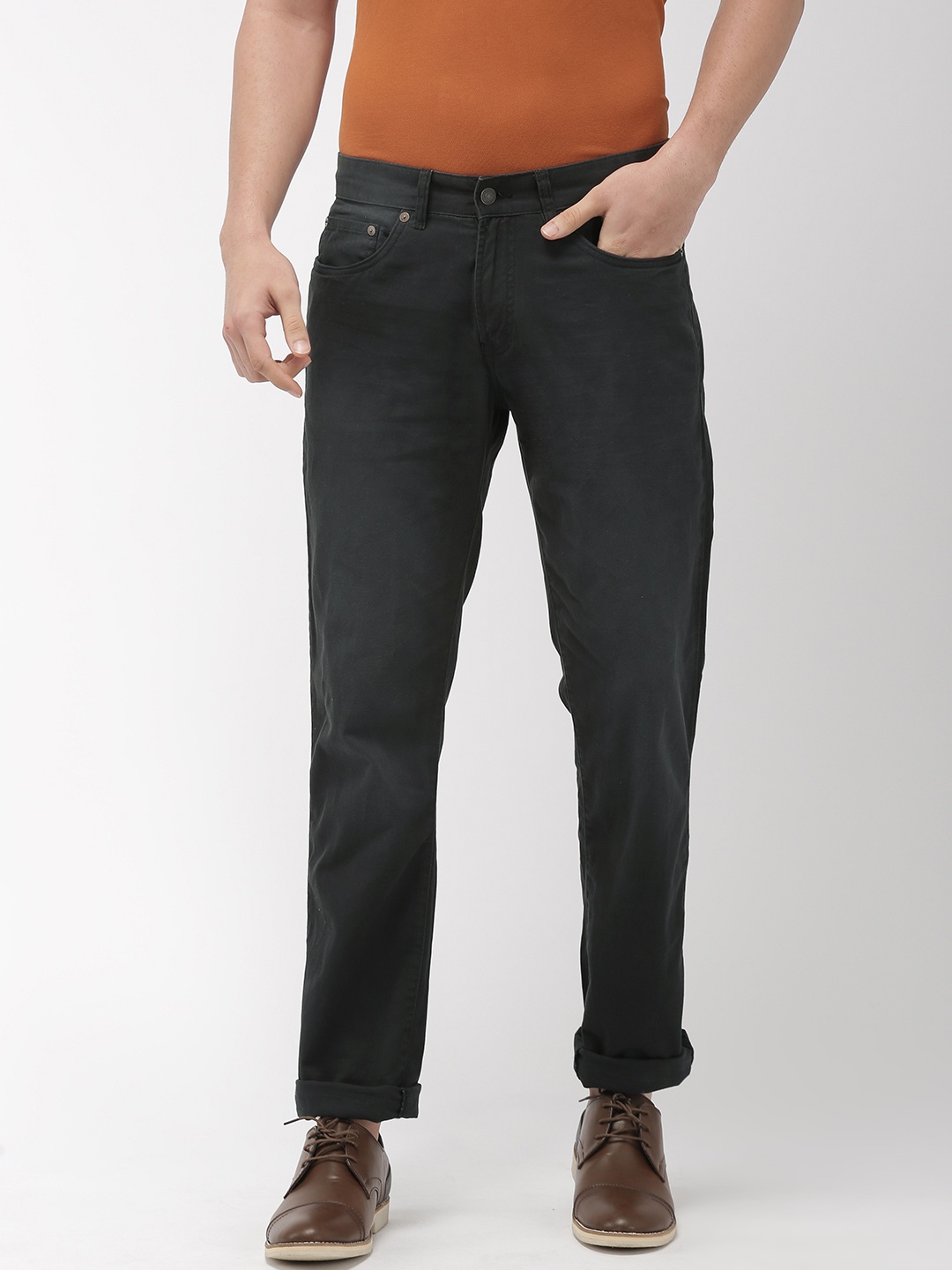 

Aeropostale Men Black Skinny Fit Mid-Rise Clean Look Stretchable Jeans