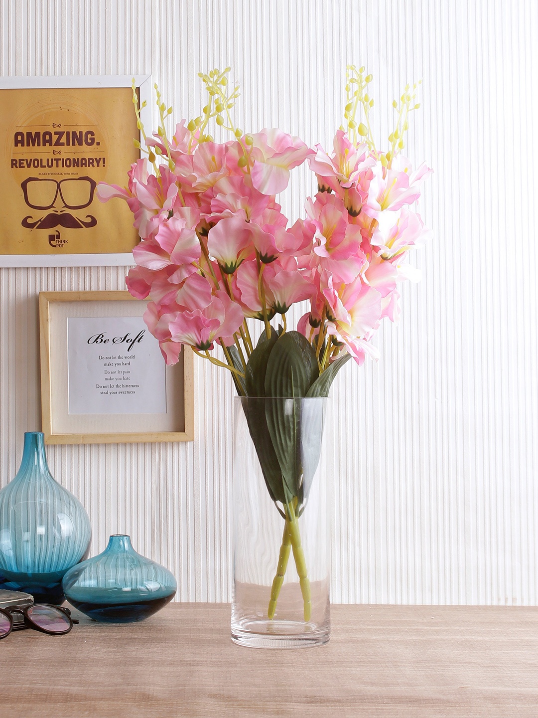 

Fourwalls Set of 2 Pink Artificial Plants