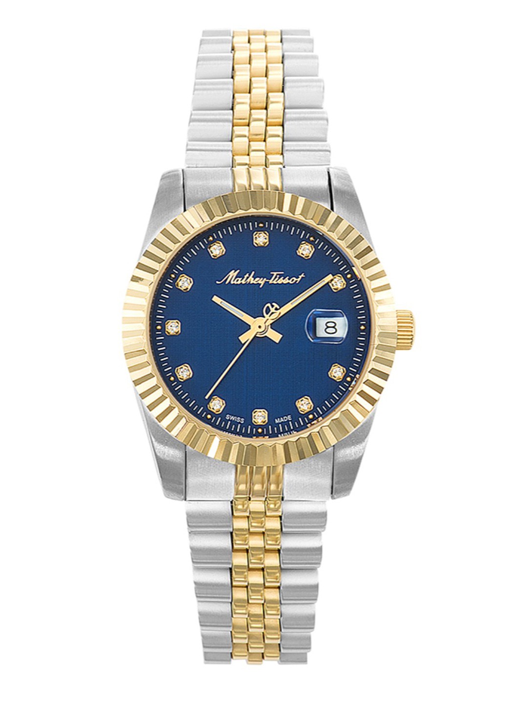 

Mathey-Tissot Women Swiss Made Quartz Analog Watch D810BBU, Navy blue