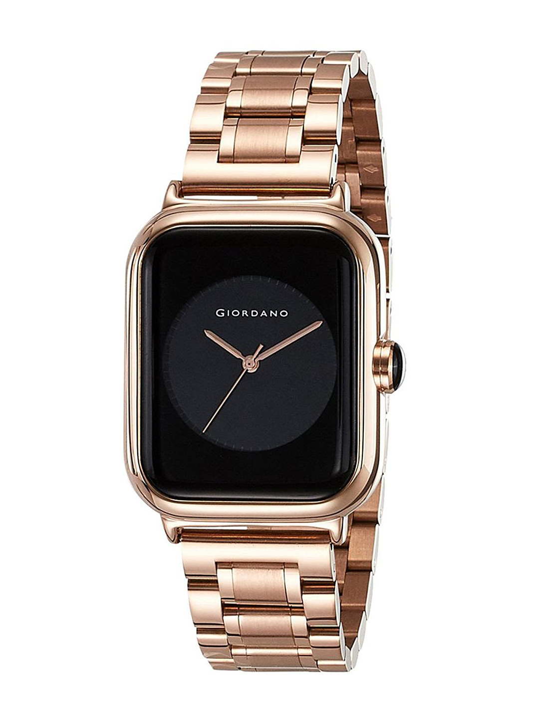 

GIORDANO Men Black & Rose Gold Analogue Watch 1801-11