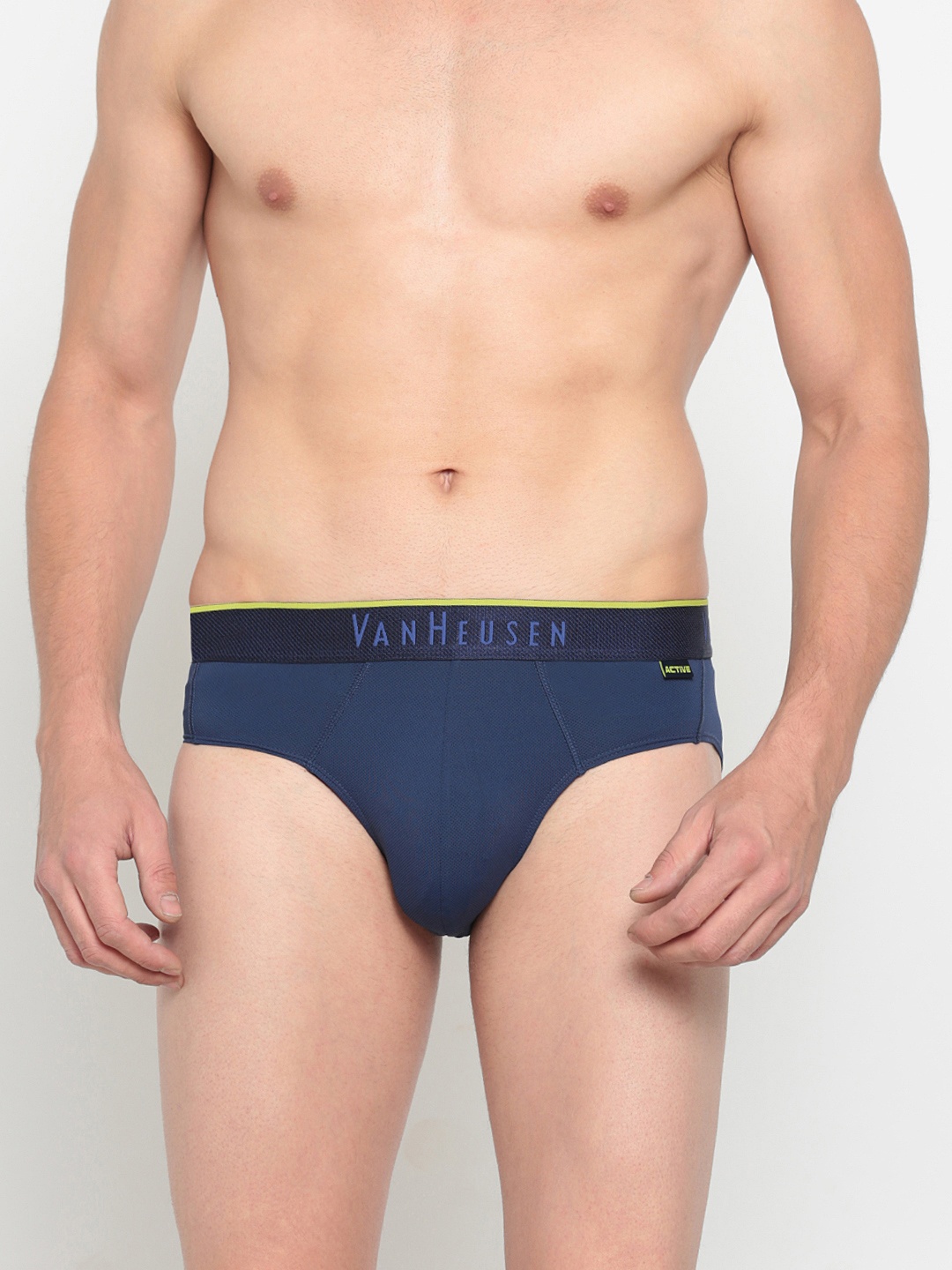 

Van Heusen Men Solid Swift-Dry Elasticized Waistband Briefs IHIBR1ABM40001, Blue