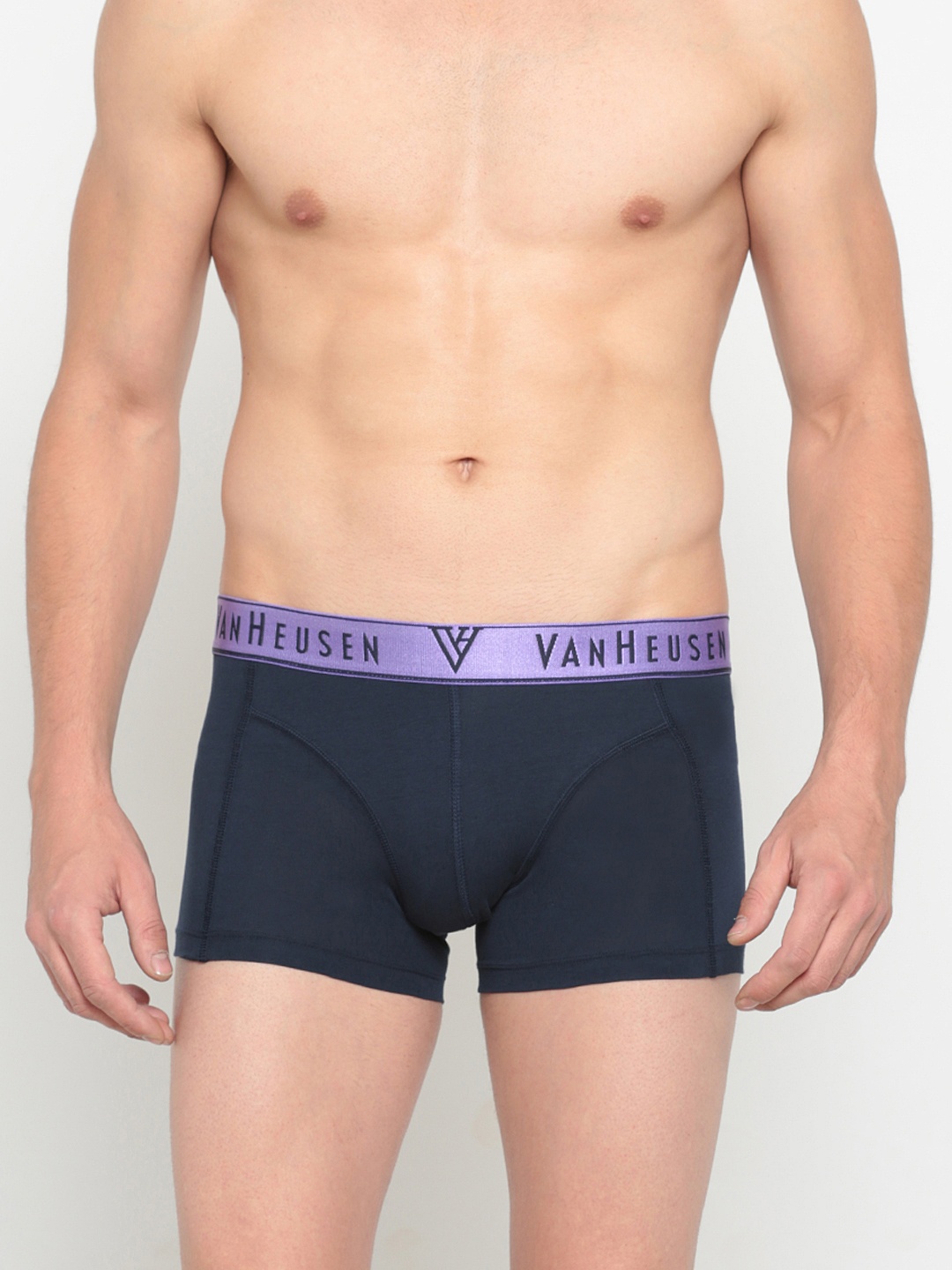 

Van Heusen Men Solid Colour Fresh Elasticized Waistband Trunks IHITR1PM1120045, Navy blue