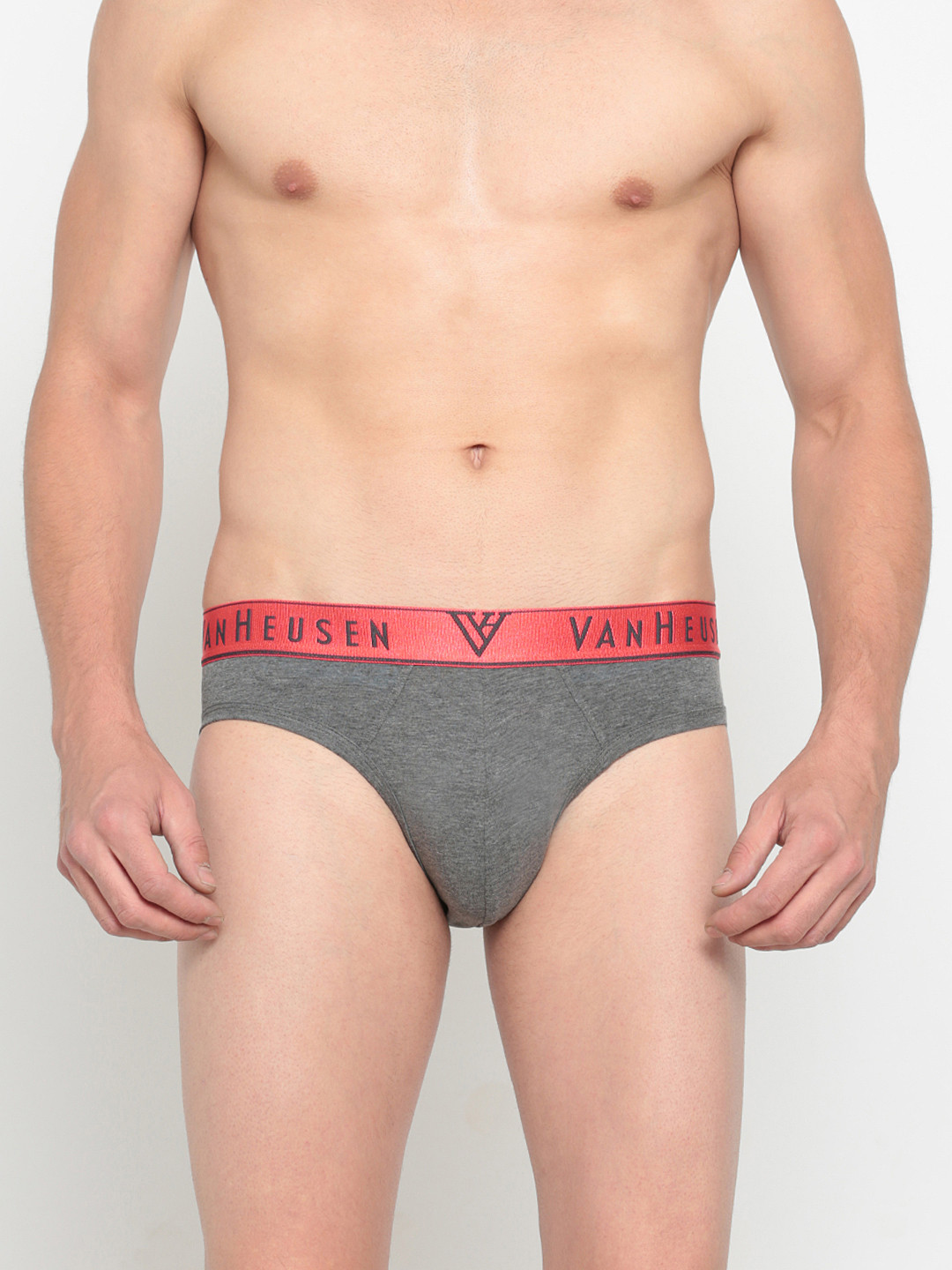 

Van Heusen Men Solid Colour Fresh Ultra Soft Brief, Charcoal