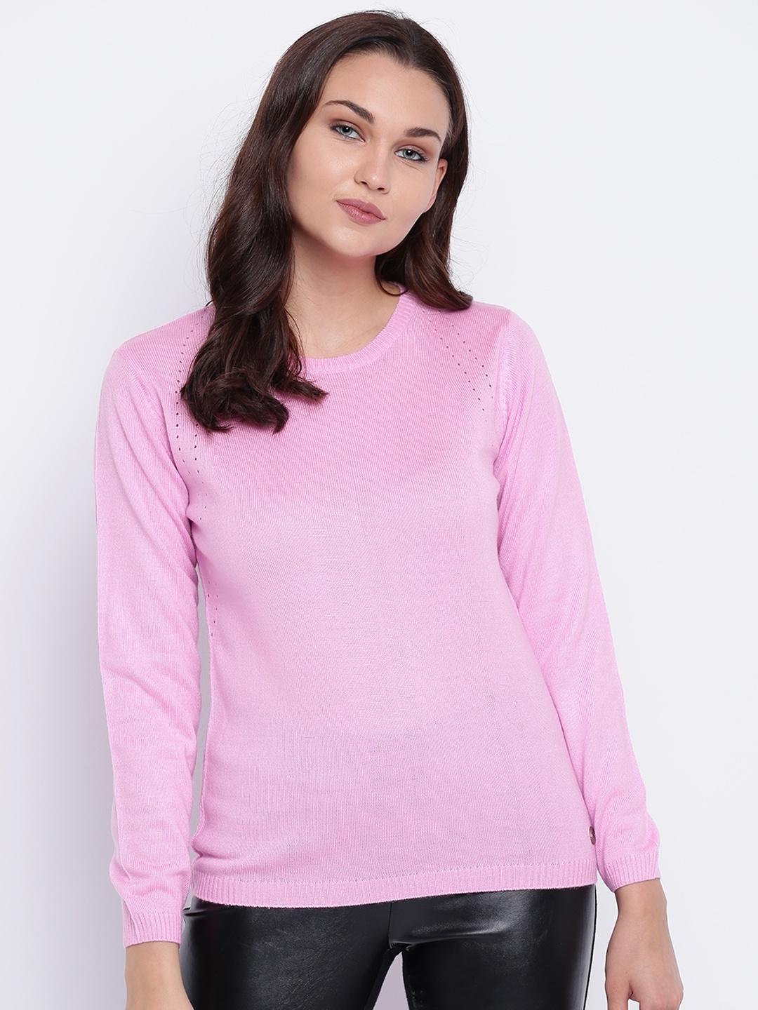 

Cayman Women Pink Solid Sweater