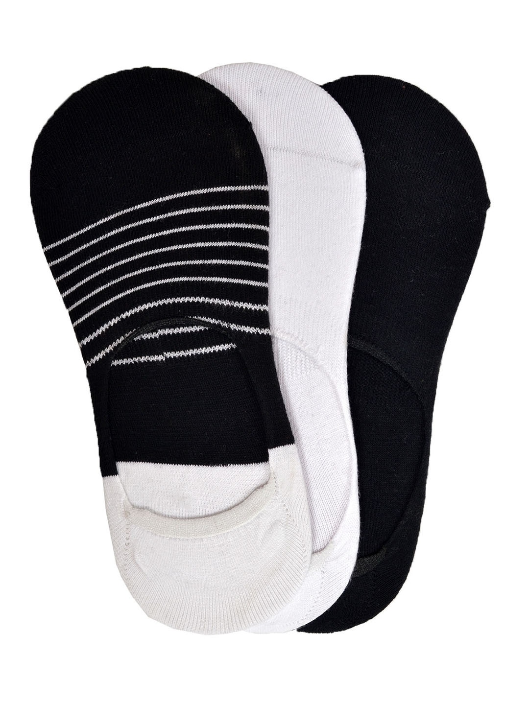 

MARC Pack Of 3 Shoe Liners Socks, Black