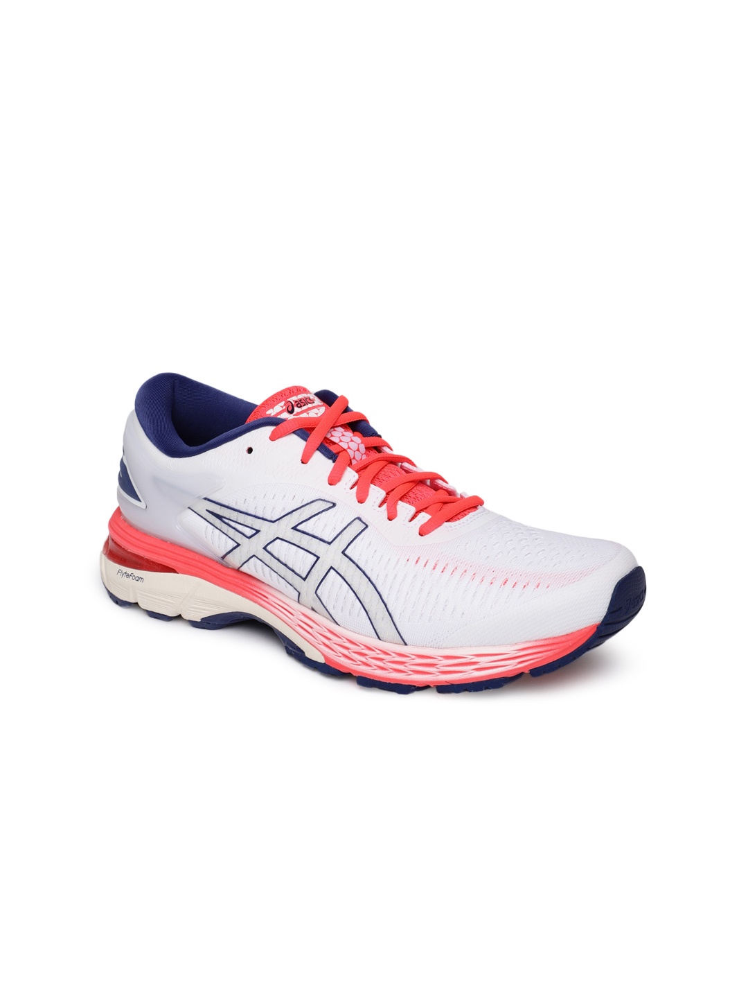 

ASICS Women White GEL-KAYANO 25 Running Shoes