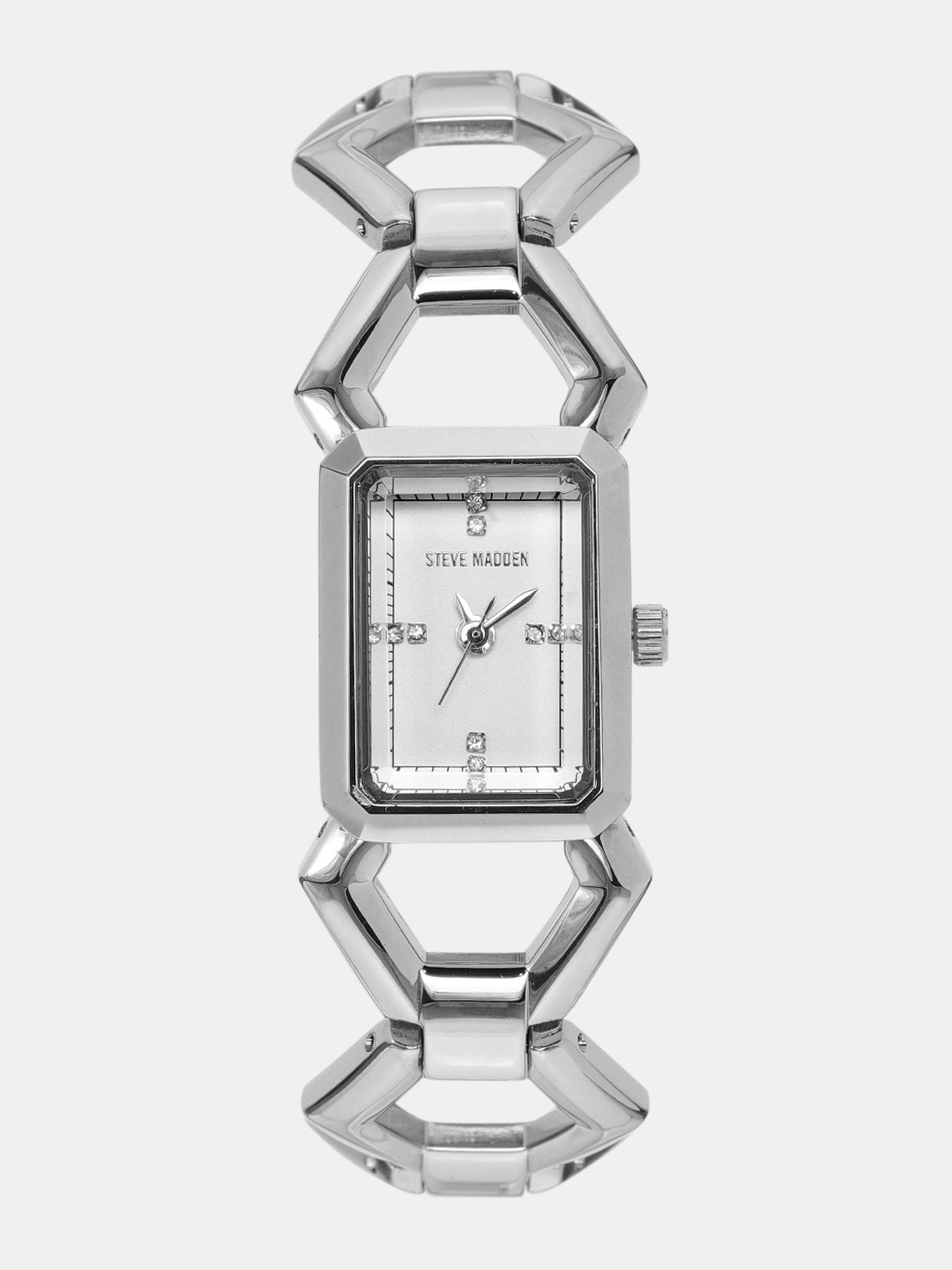

Steve Madden Women Silver-Toned Analogue Watch SMW046