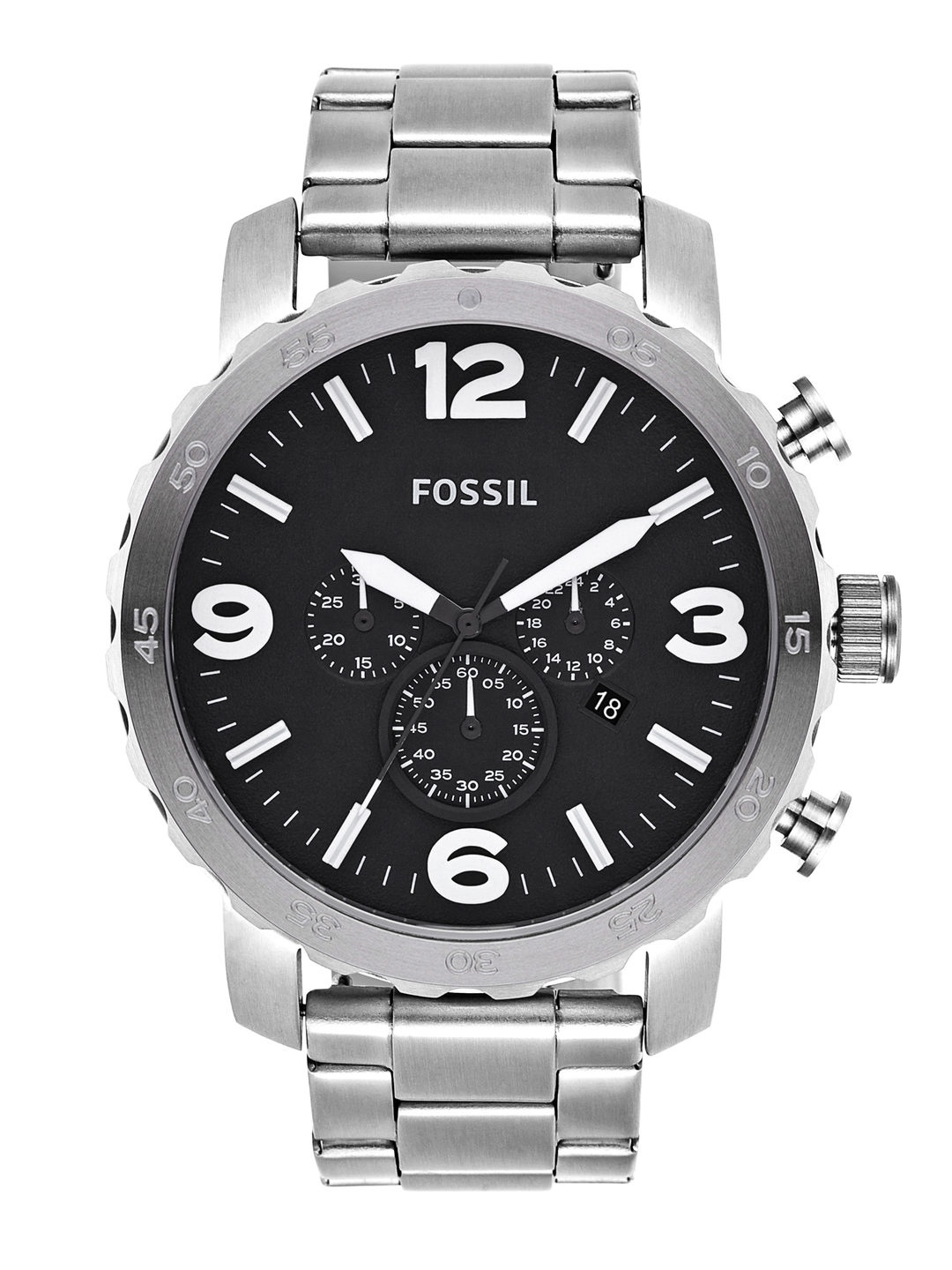 

Fossil NATE Men Black Analogue Watch JR1353