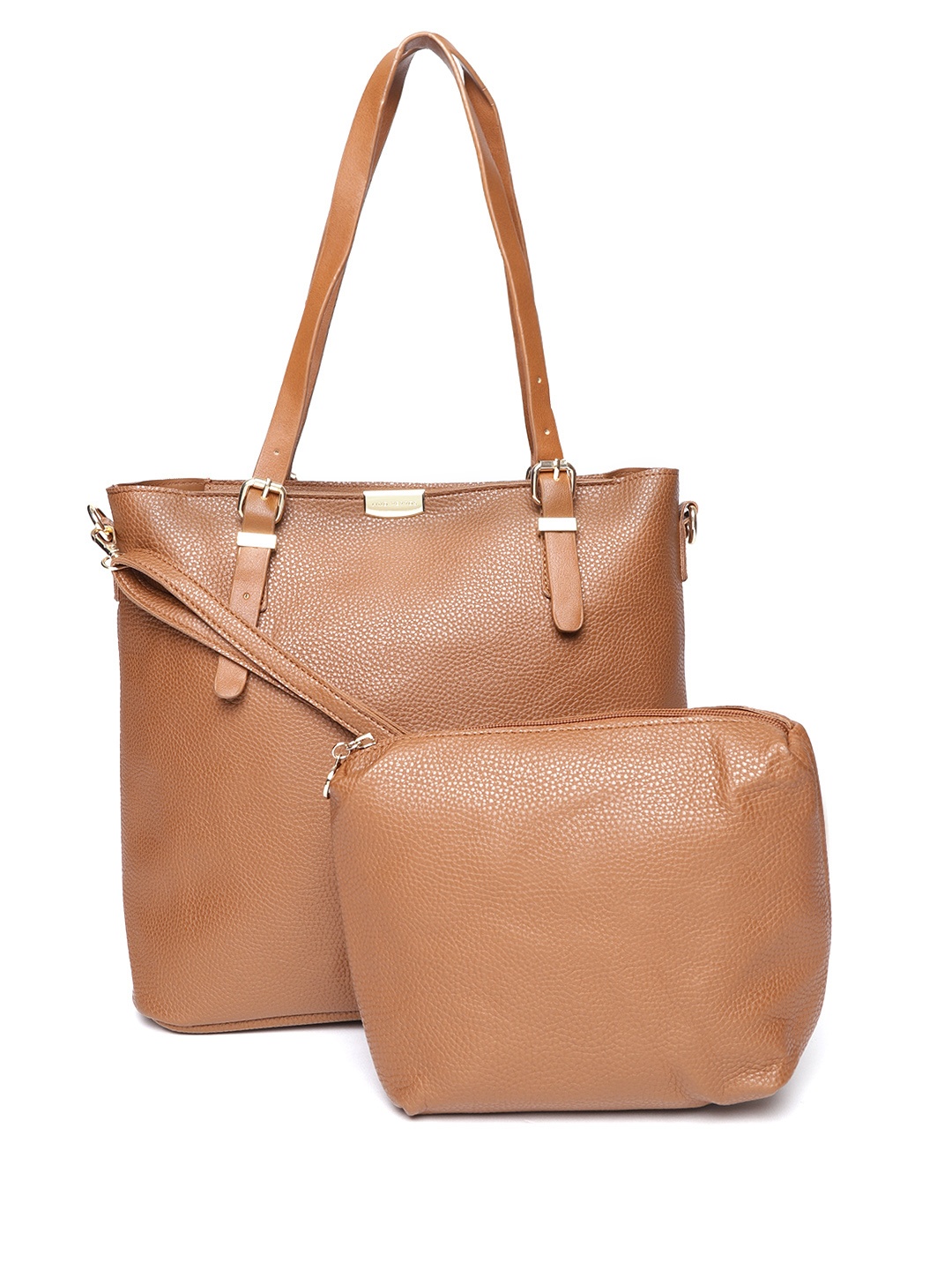 

Lisa Haydon for Lino Perros Brown Solid Shoulder Bag with Pouch & Sling Strap