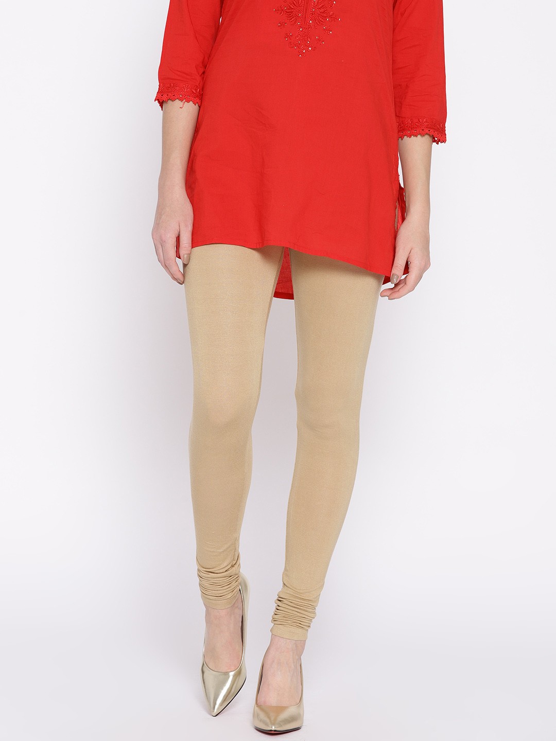 

AURELIA Beige Shimmery Leggings