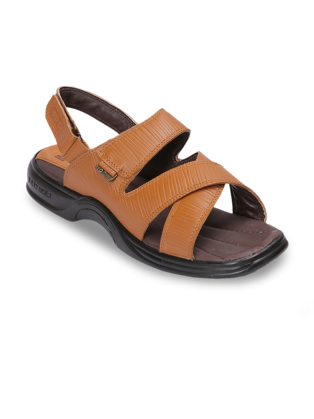 

Red Chief Men Tan Leather Comfort Sandals