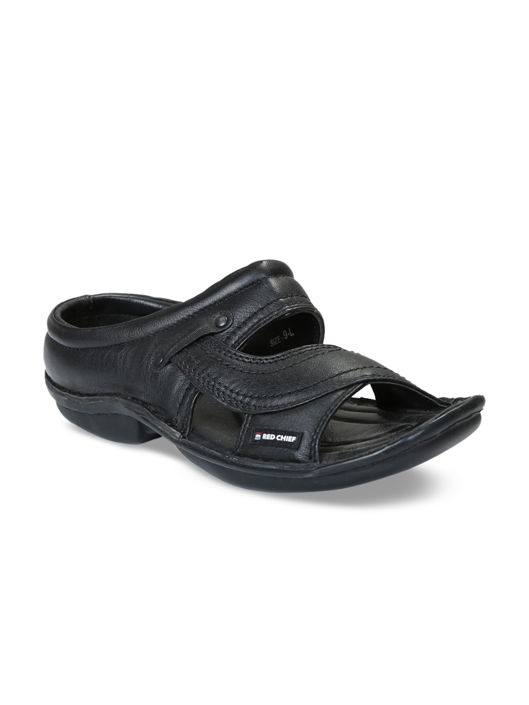 

Red Chief Men Black Comfort Sandals
