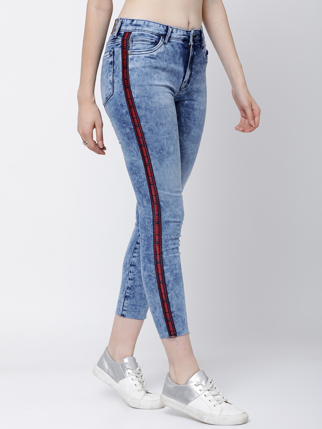 

Tokyo Talkies Women Navy Blue Super Skinny Fit Mid-Rise Clean Look Jeans